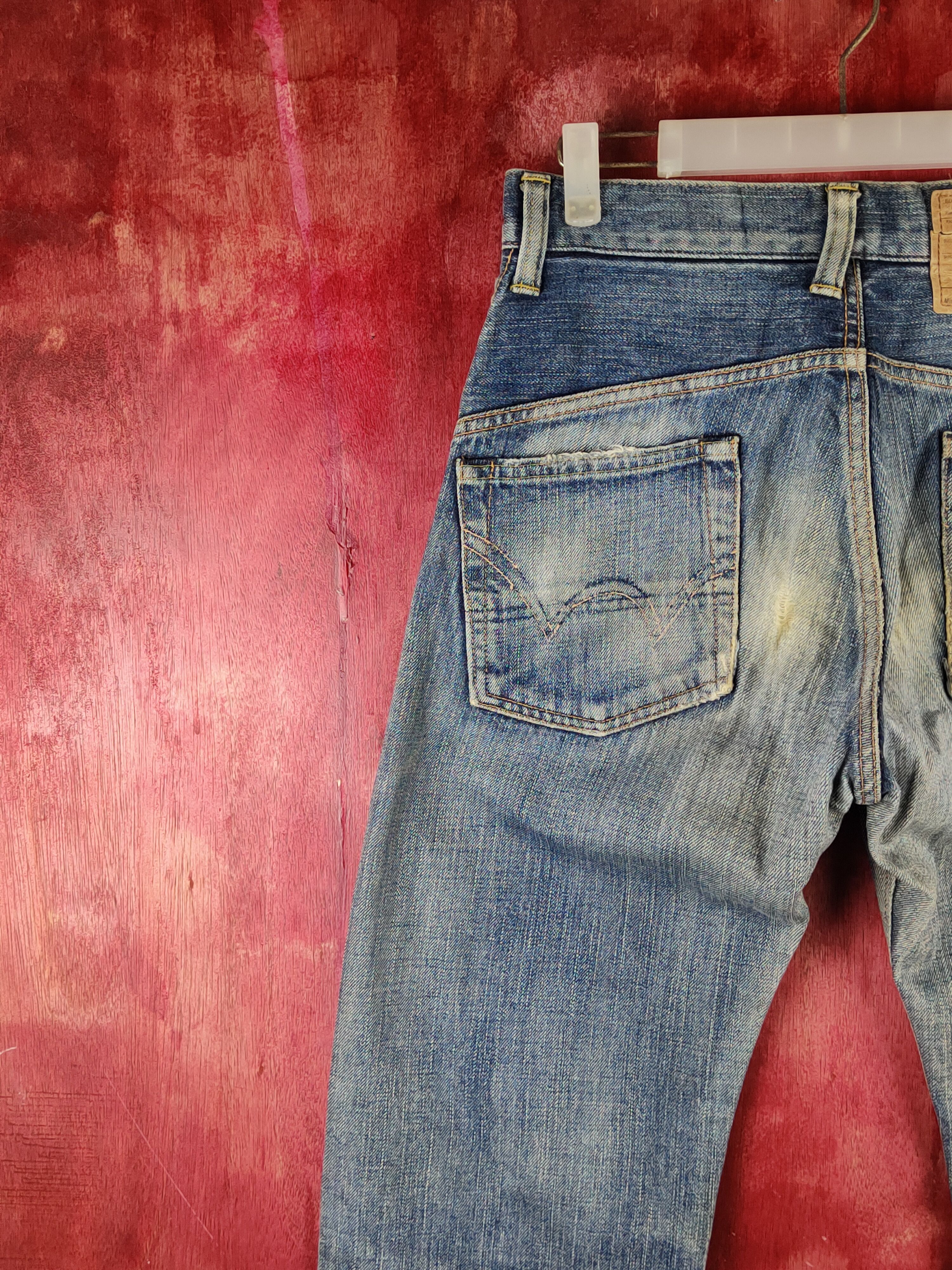 Edwin Edwin Blue Faded Distressed Ripped Jeans #S2333 Size US 28 / EU 44 - 9 Thumbnail