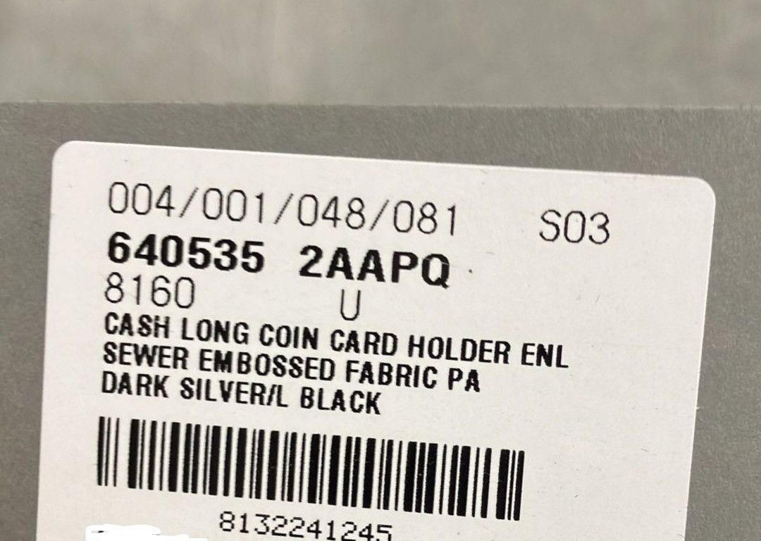 Balenciaga o1bcso1str1124 Size: OS / Cash Long Coin Card Holder Silver Size ONE SIZE - 6 Thumbnail