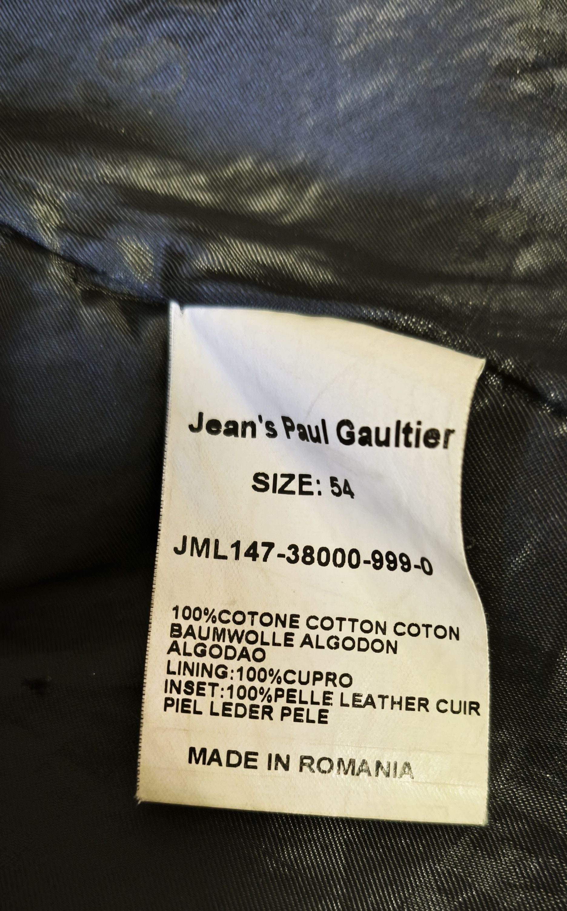 Jean Paul Gaultier Black velvet coat with black leather straps Size US L / EU 52-54 / 3 - 6 Thumbnail