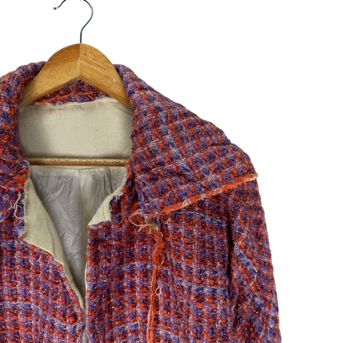 Yohji Yamamoto 🌟YOHJI YAMAMOTO 2000s TWEED CROPPED JACKET Size S / US 4 / IT 40 - 7 Thumbnail