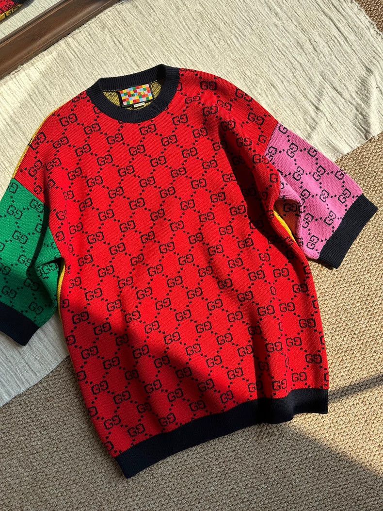 Gucci Gucci Multicolor Rainbow Series Logo Full Print Short Slee Size XS / US 0-2 / IT 36-38 - 1 Thumbnail