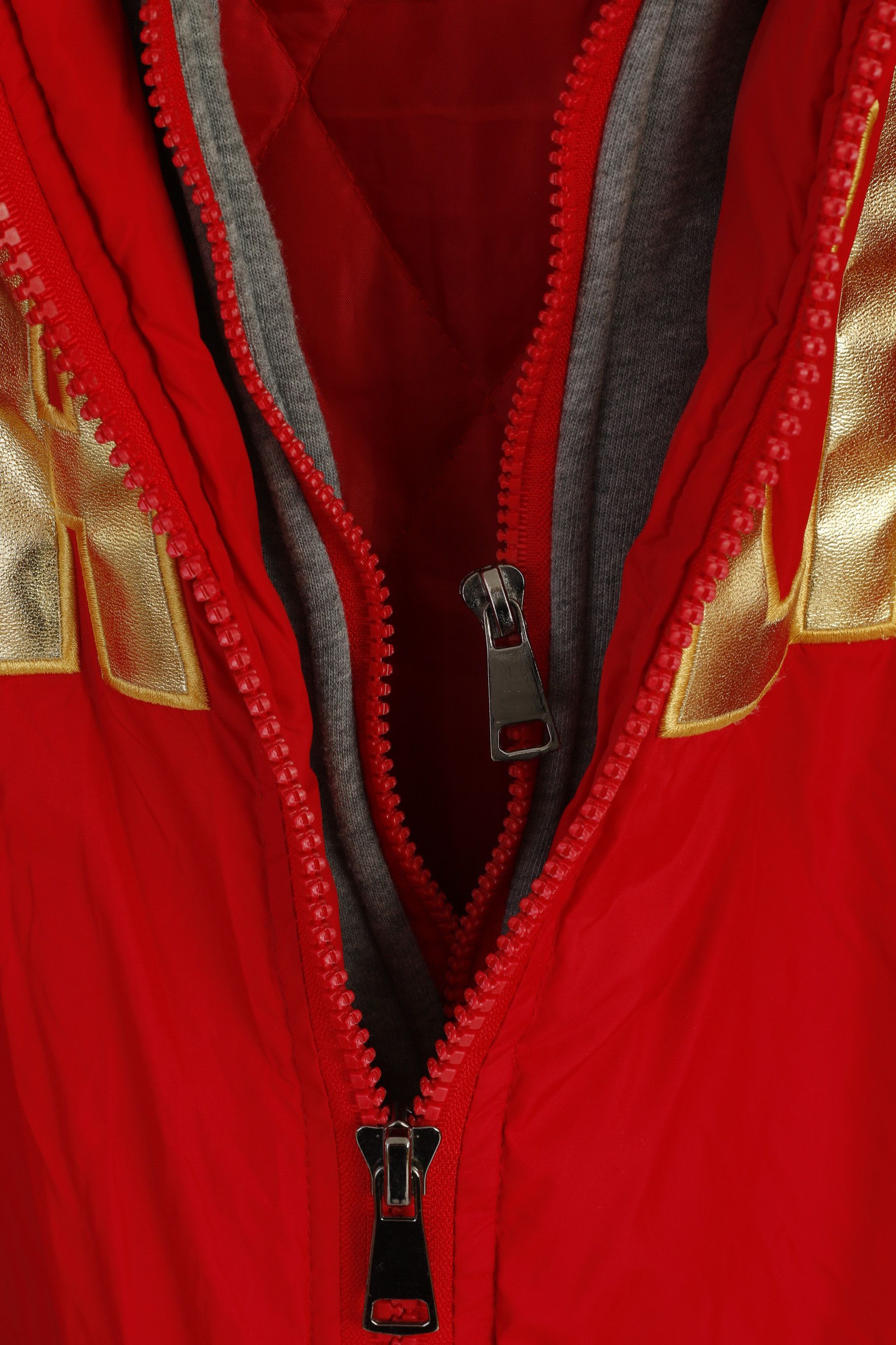 Vintage Q&A Women XXL Jacket Red Nylon Italia Unisex 9552 Size XXL / US 16-18 / IT 52-54 - 4 Thumbnail