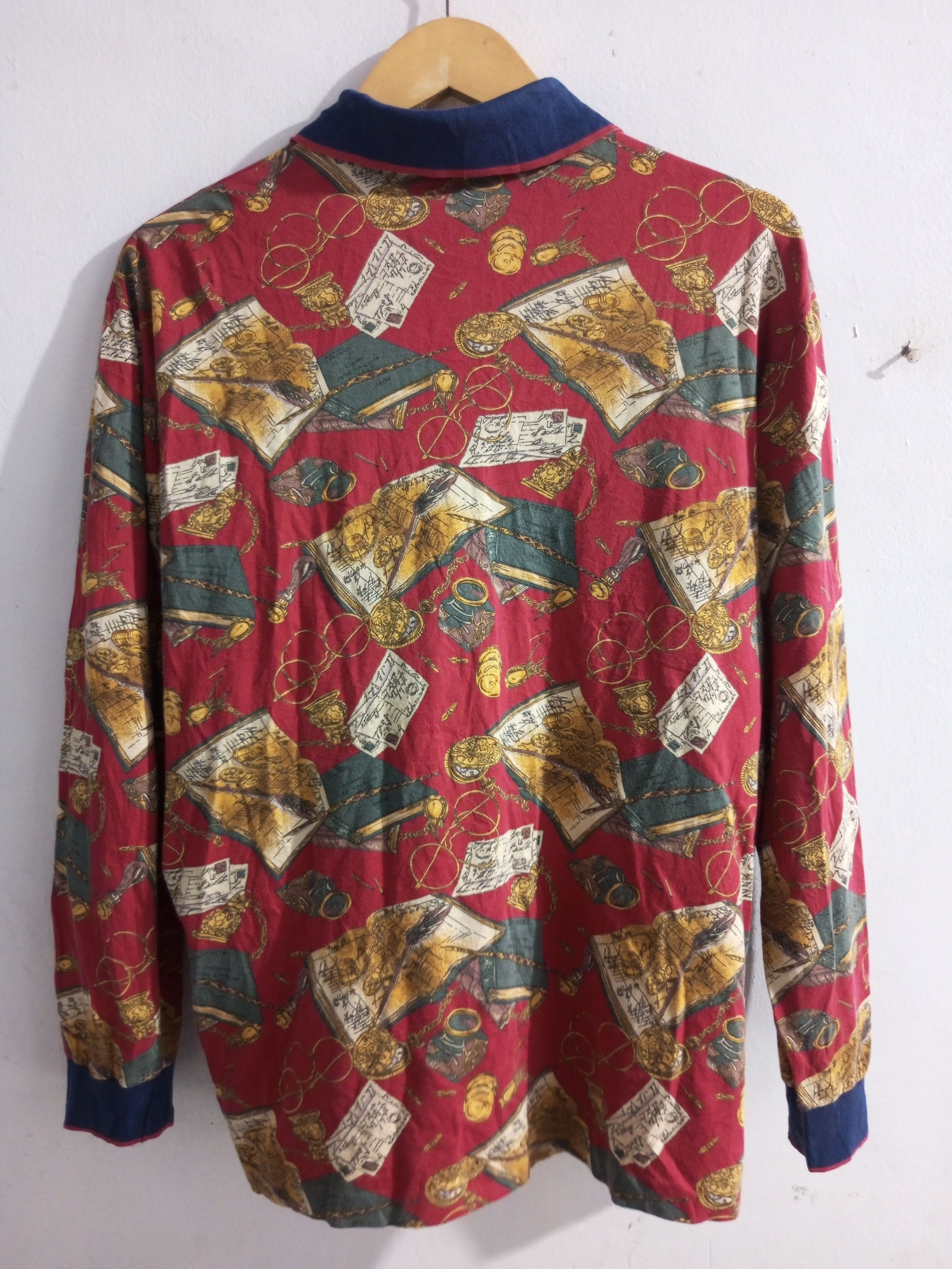 Celine Vintage celine long sleeve polo shirt Size US M / EU 48-50 / 2 - 2 Thumbnail