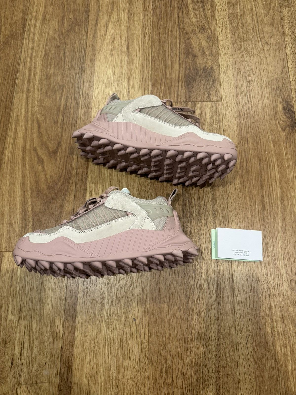 Off-White Off-White Odsy-1000 Beige Pink Size US 10 / IT 40 - 3 Thumbnail