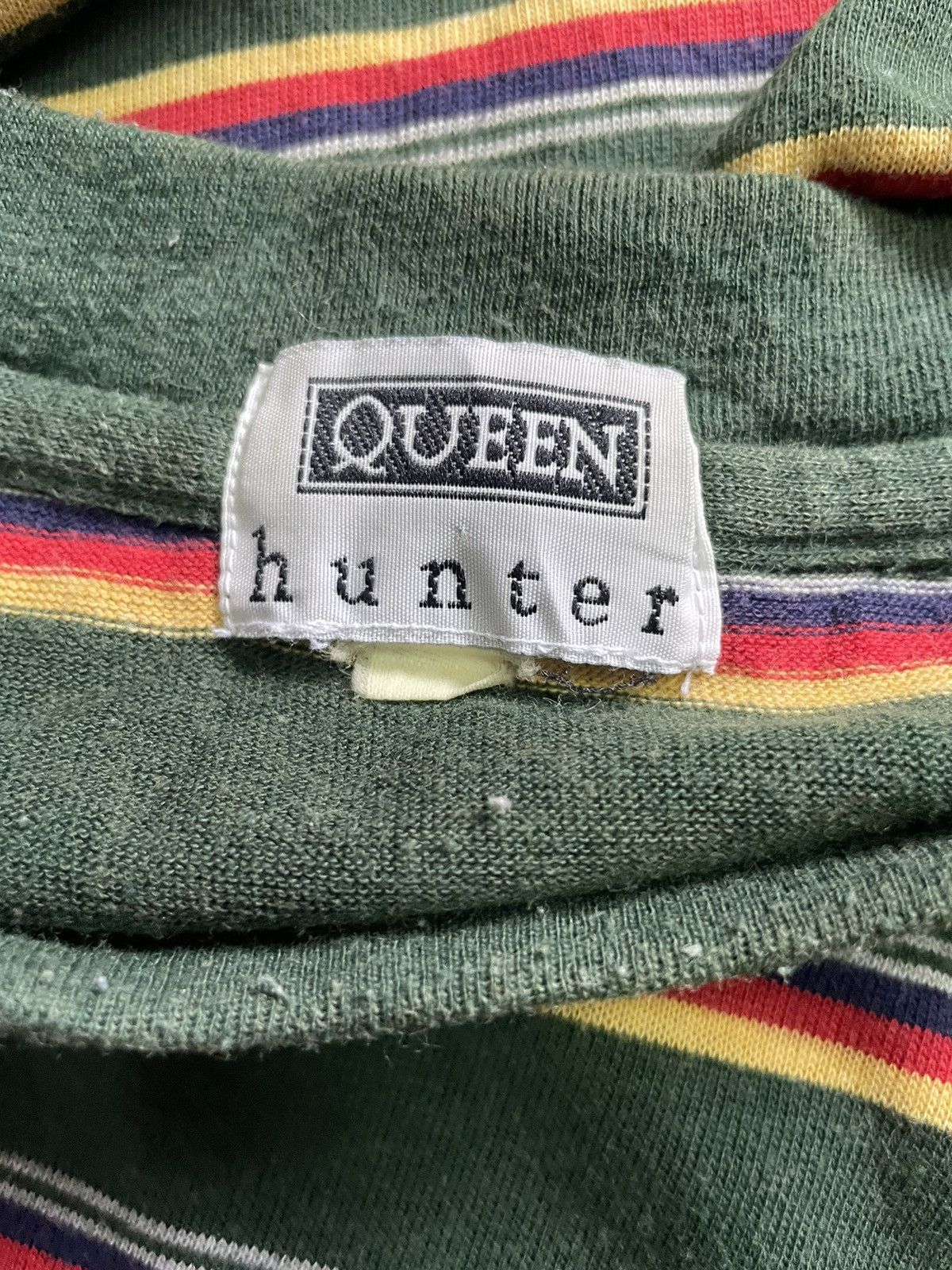 Japanese Brand Queen Hunter Stripes Tshirt Size US L / EU 52-54 / 3 - 9 Thumbnail
