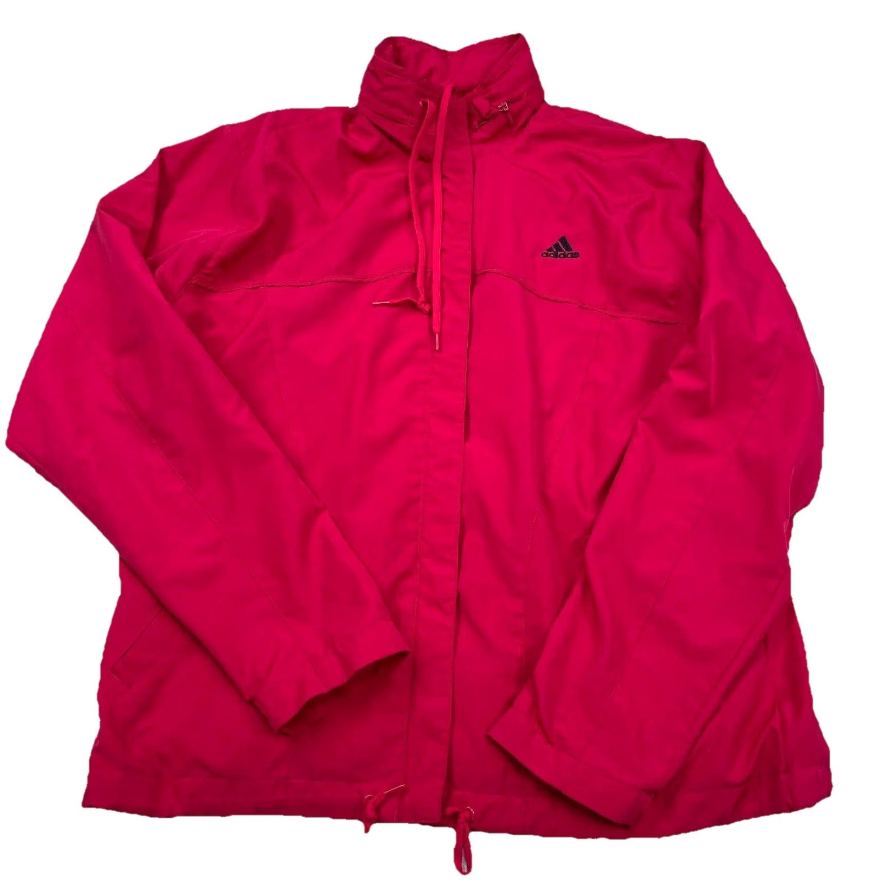 Adidas Adidas Jacket Women Large Pink Windbreaker Rain Coat Lightweight Zip Wind-Resistant All Seasons Packable Full Zip Sports Coat Womens Size L / US 10 / IT 46 - 2 Thumbnail