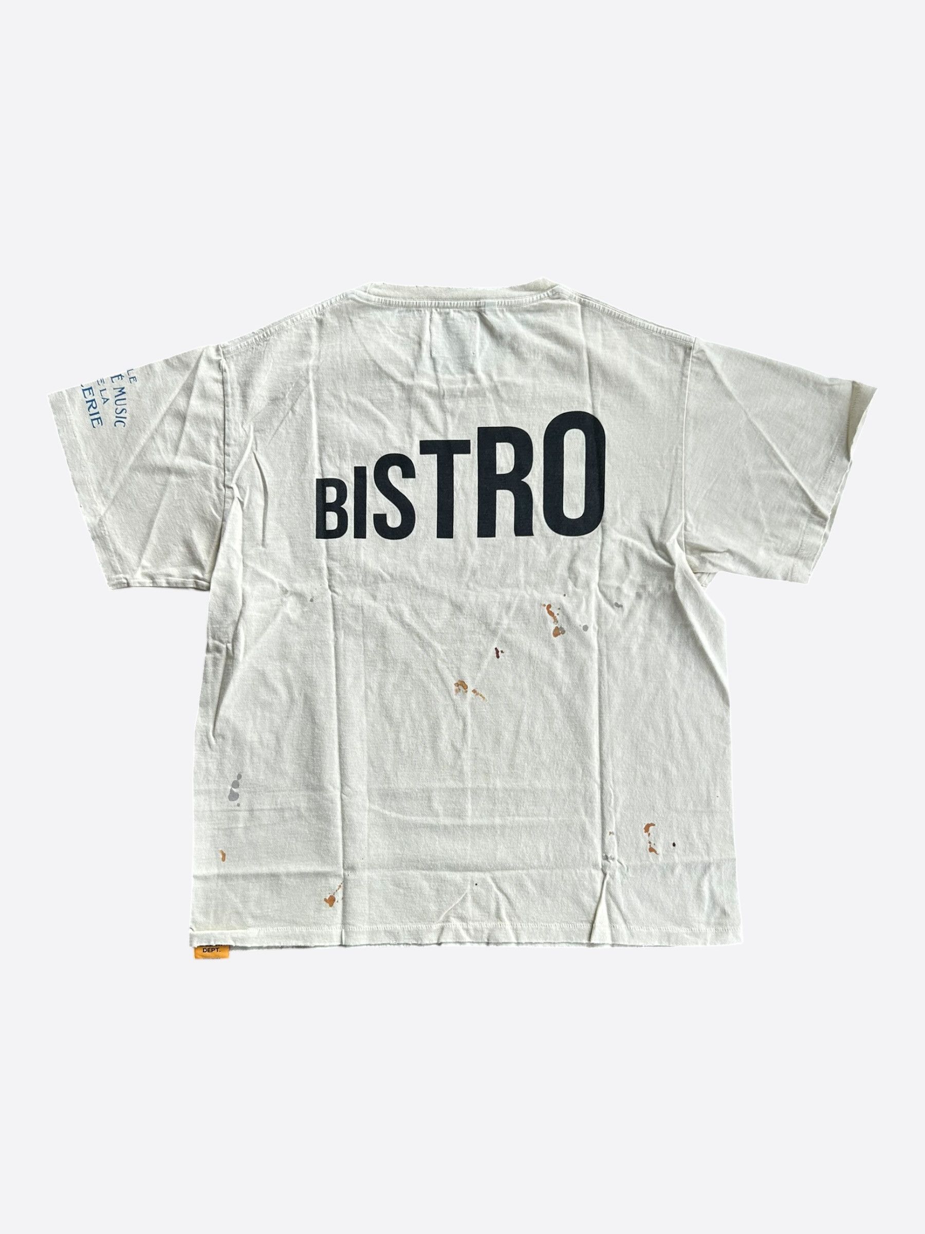 Gallery Dept. Gallery Dept Antique White & Black Cafe Bistro Logo T-Shirt Size US XS / EU 42 / 0 - 2 Thumbnail