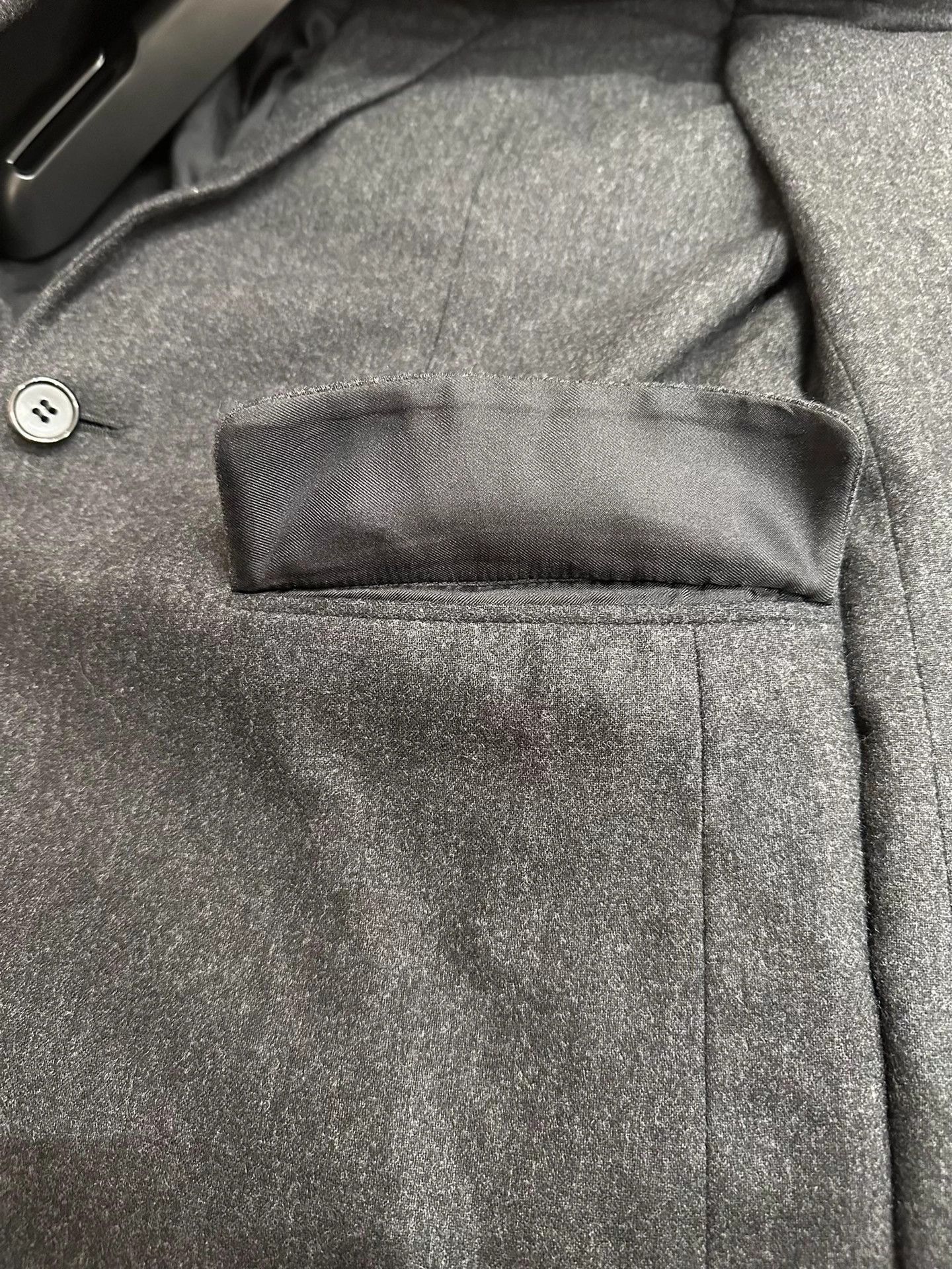Saint Laurent Paris Saint Laurent SLP 15FW Peak Collar Grey Wool Suit Jacket Size 46R - 4 Thumbnail