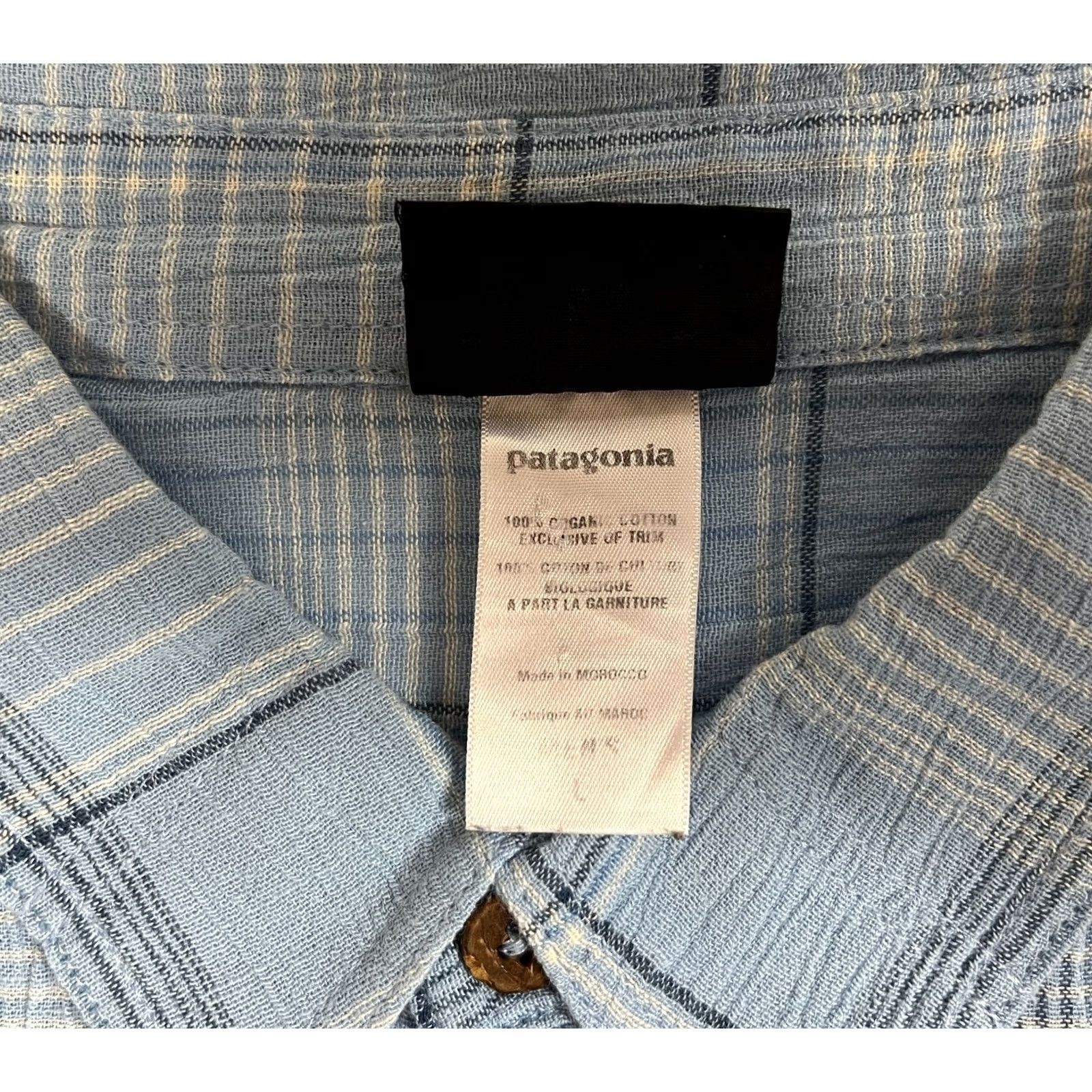 Patagonia Patagonia Plaid Short Sleeve Button-Up Shirt L Blue Mens Size US L / EU 52-54 / 3 - 7 Thumbnail