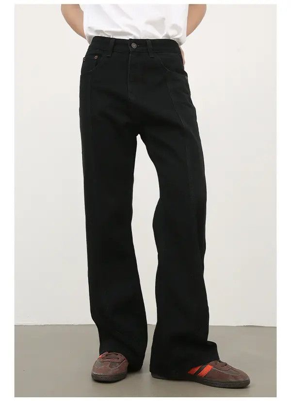 Japanese Brand VIBE Black men's loose American street casual flared jeans Size US 32 / EU 48 - 2 Thumbnail