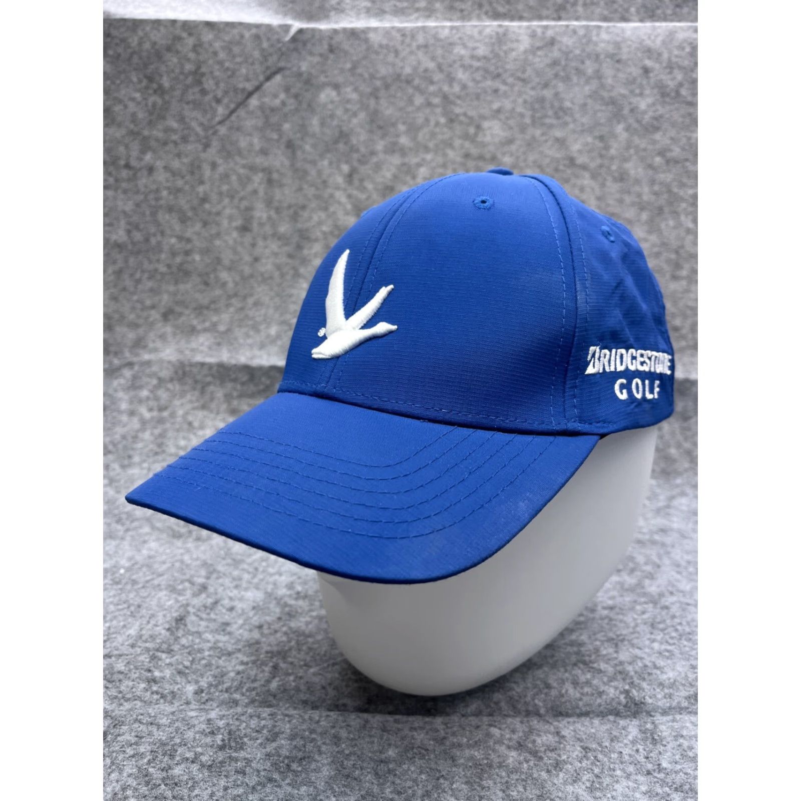 Vintage Bridgestone Hat Cap Golf Mens One Size Blue Cotton Polyester Twill Adjustable Outdoor Golf Hat Cap0.14 Size ONE SIZE - 4 Thumbnail