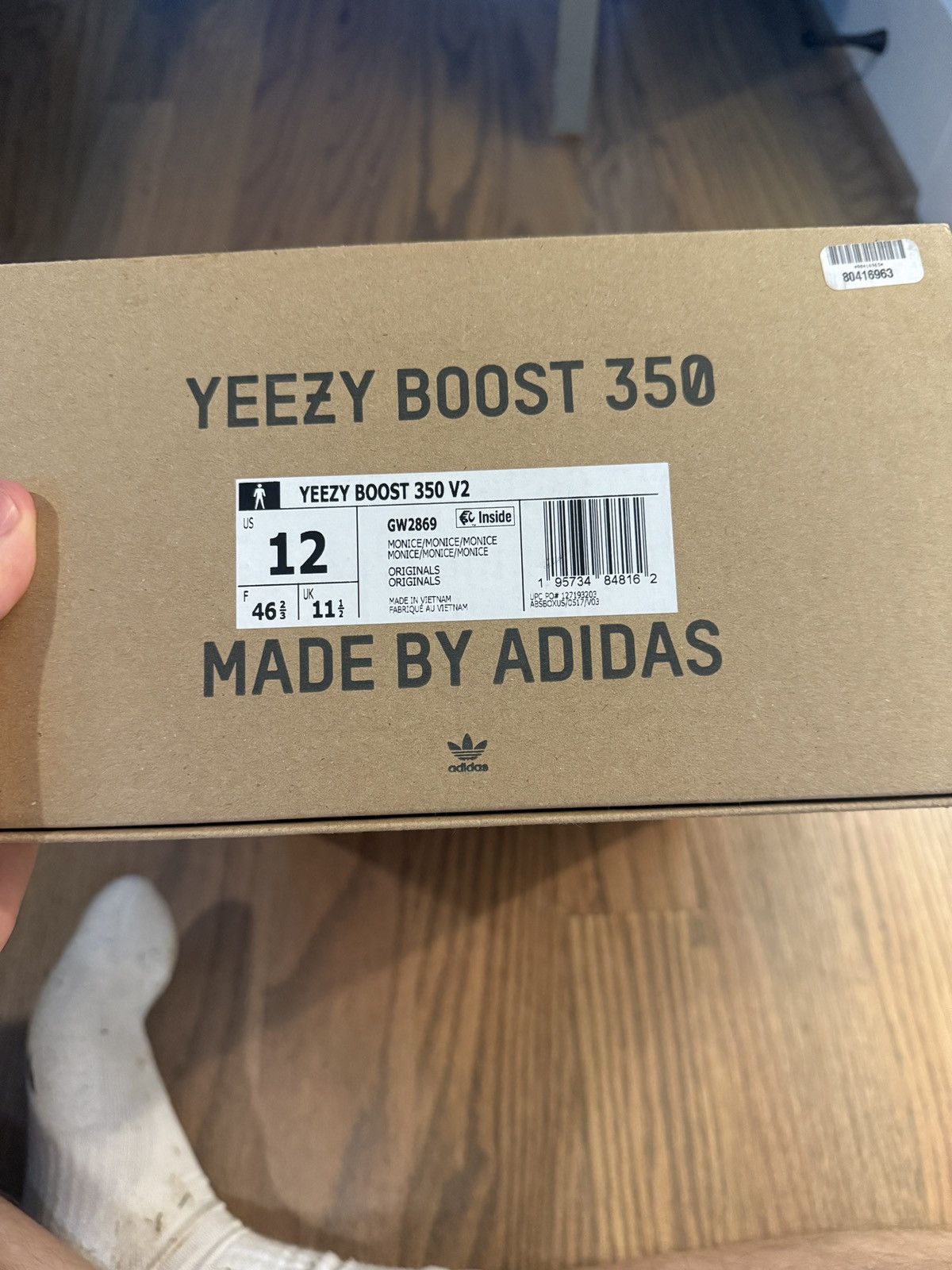 Yeezy Yeezy Boost 350 V2 Mono Ice Size US 12 / EU 45 - 9 Thumbnail