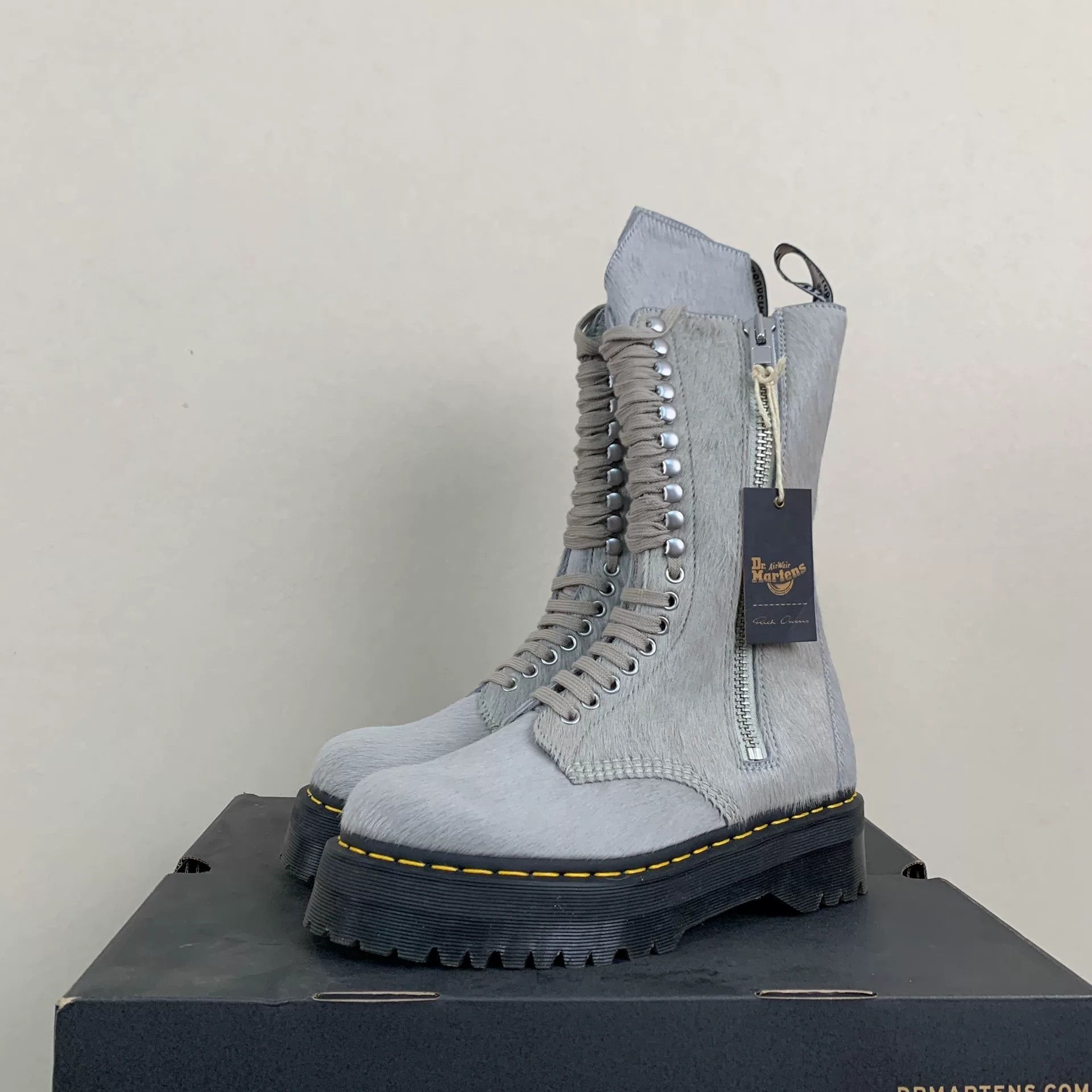 Gray Dr. Martens Collaboration Boots