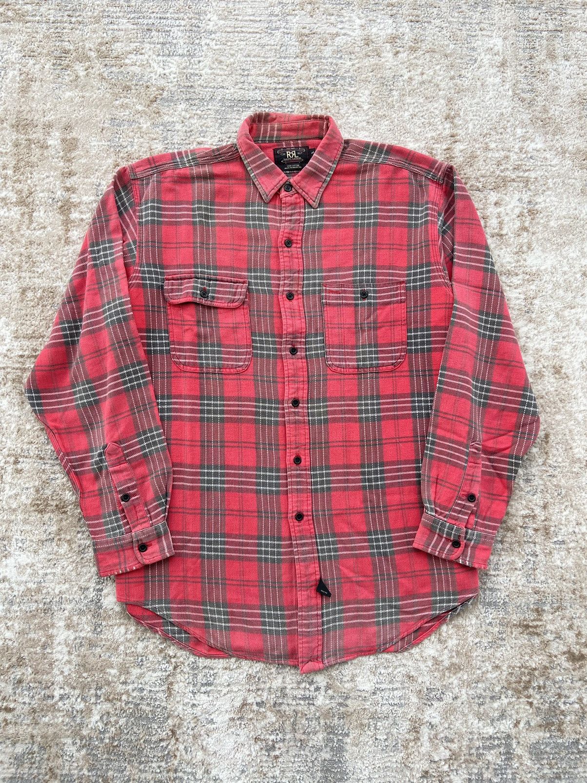 RRL Double RL Button Up Plaid Flannel