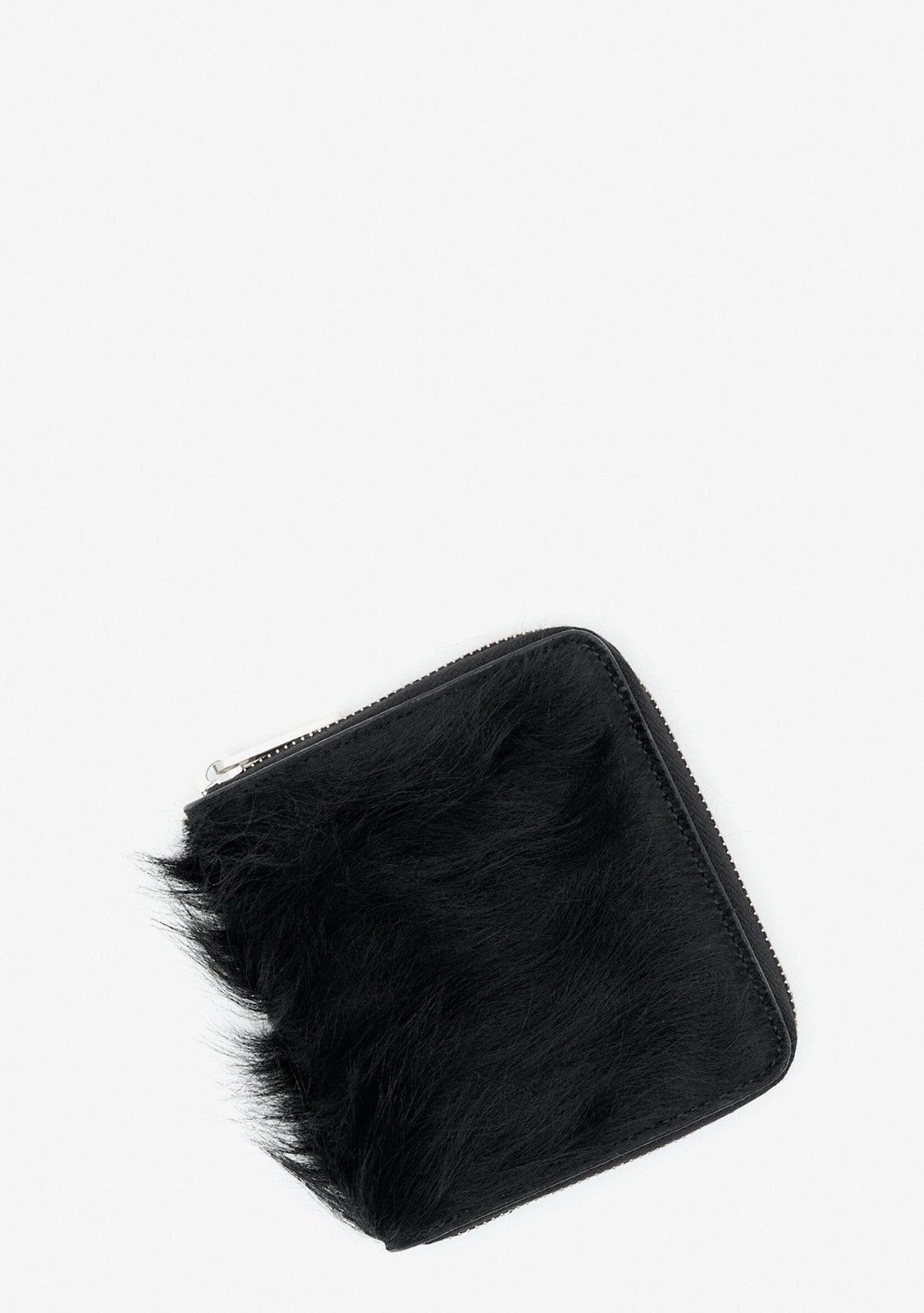 Rick Owens Rick Owens Cow Fur Zipped Leather Wallet Size ONE SIZE - 1 Thumbnail