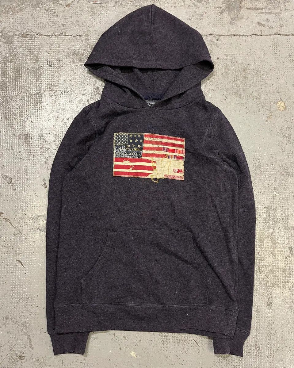 Polo Ralph Lauren Ralph Lauren Purple Grey Flag Patch Hoodie Size US S / EU 44-46 / 1 - 4 Thumbnail