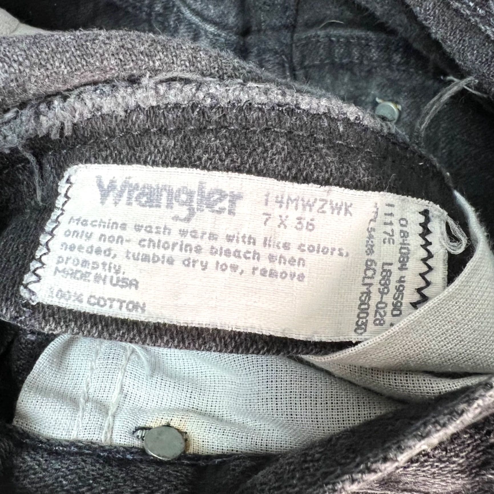Wrangler VINTAGE Wrangler Womens Jeans Black High-Waisted Straight Denim Cotton 26 Inseam 34 Womens Jeans Men? Size 26" / US 2 / IT 38 - 3 Thumbnail