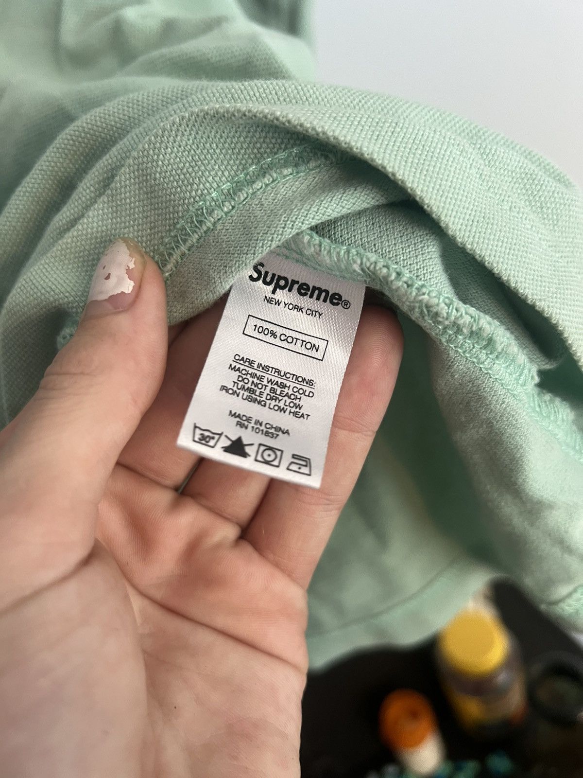 Supreme × Vintage Supreme “Tape Stripe” L/S Top Mint Size US S / EU 44-46 / 1 - 4 Thumbnail