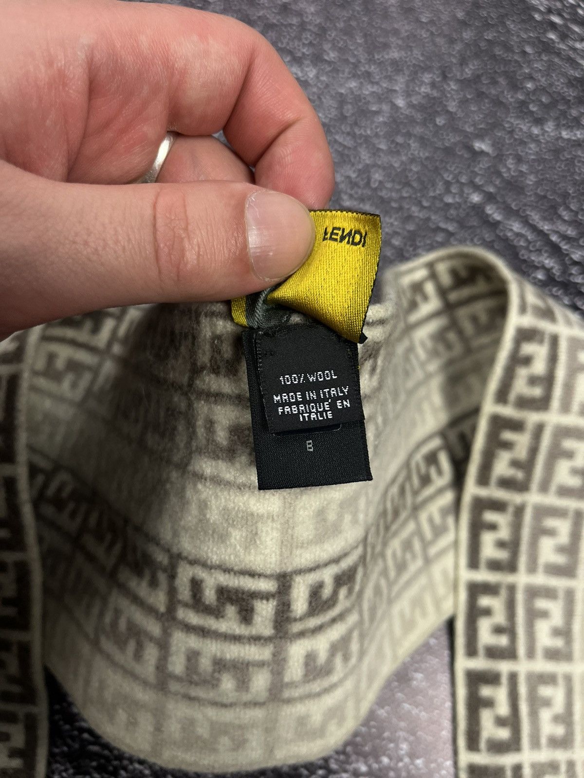 Fendi Luxury Fendi FF Monogram Wool Scarf Size ONE SIZE - 5 Thumbnail