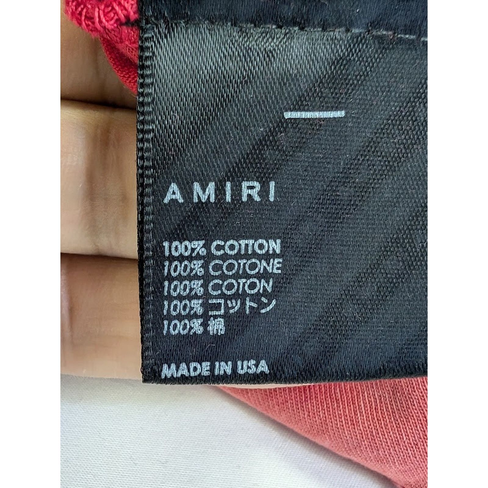 Amiri o1rshd1 Vintage Collegiate Tee T-Shirt in Red Size US XL / EU 56 / 4 - 18 Thumbnail