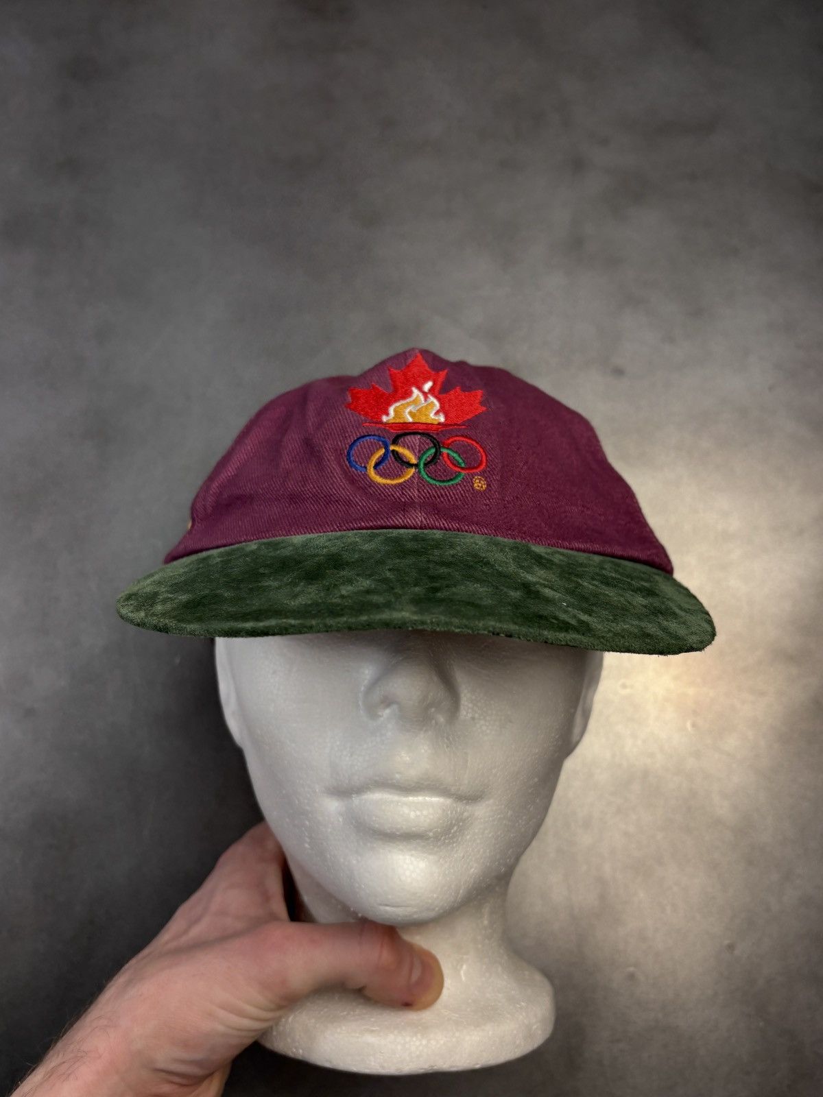 USA Olympics × Vintage 1996 Atlanta Olympics Cap Vintage Baseball Hat Suede Brim Size ONE SIZE - 7 Thumbnail