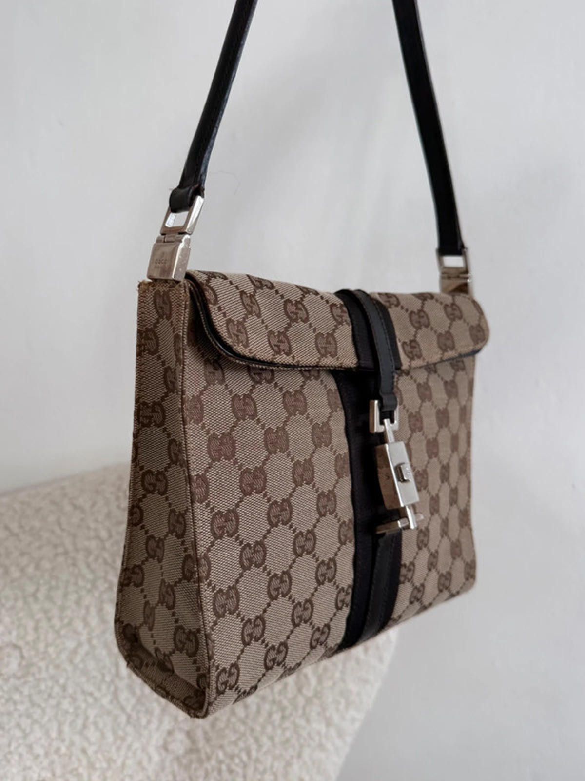 Gucci Gucci Jackie GG Canvas Shoulder Bag Size ONE SIZE - 6 Thumbnail