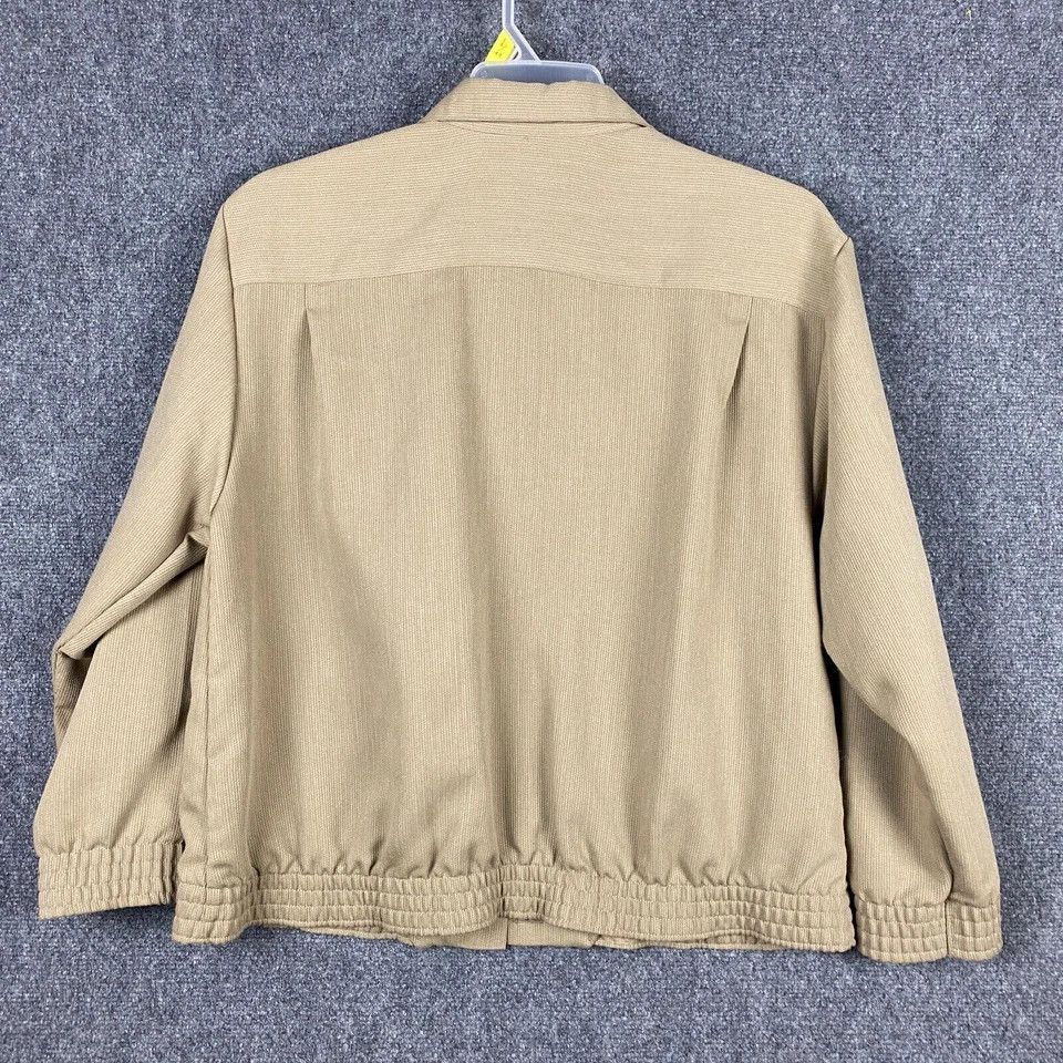 Other Alfred Dunner Button Up Top Women's Size 10 Tan Made In USA Size L / US 10 / IT 46 - 7 Thumbnail