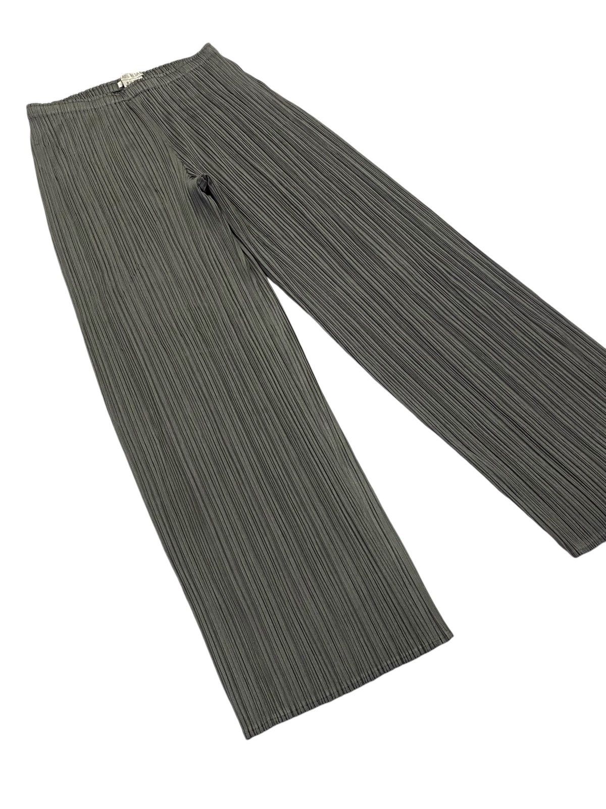 Issey Miyake Pleats Please Pleated Wide Leg Trousers Pants Size 28" / US 6 / IT 42 - 19 Thumbnail