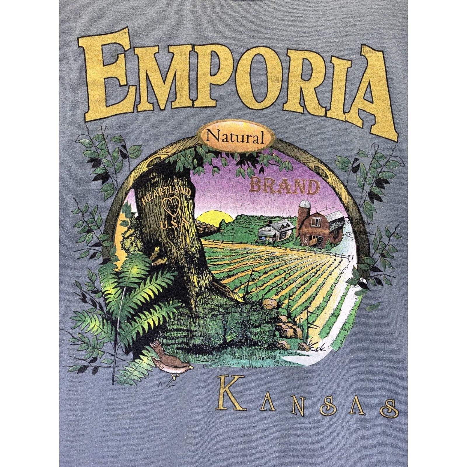 Vintage VINTAGE 1990s Emporia Kansas Graphic Shirt HL Miller Mens XL USA Shirt Mens XL Graphic Kansas Empria? Size US XL / EU 56 / 4 - 2 Thumbnail