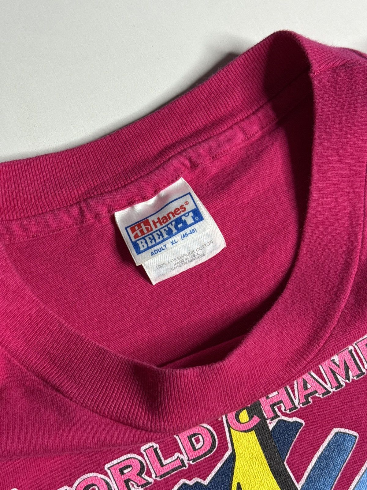 Vintage VINTAGE 1995 SS Mud Racing Champions Tee “Pink” [XL] PREOWN Size US XL / EU 56 / 4 - 6 Thumbnail