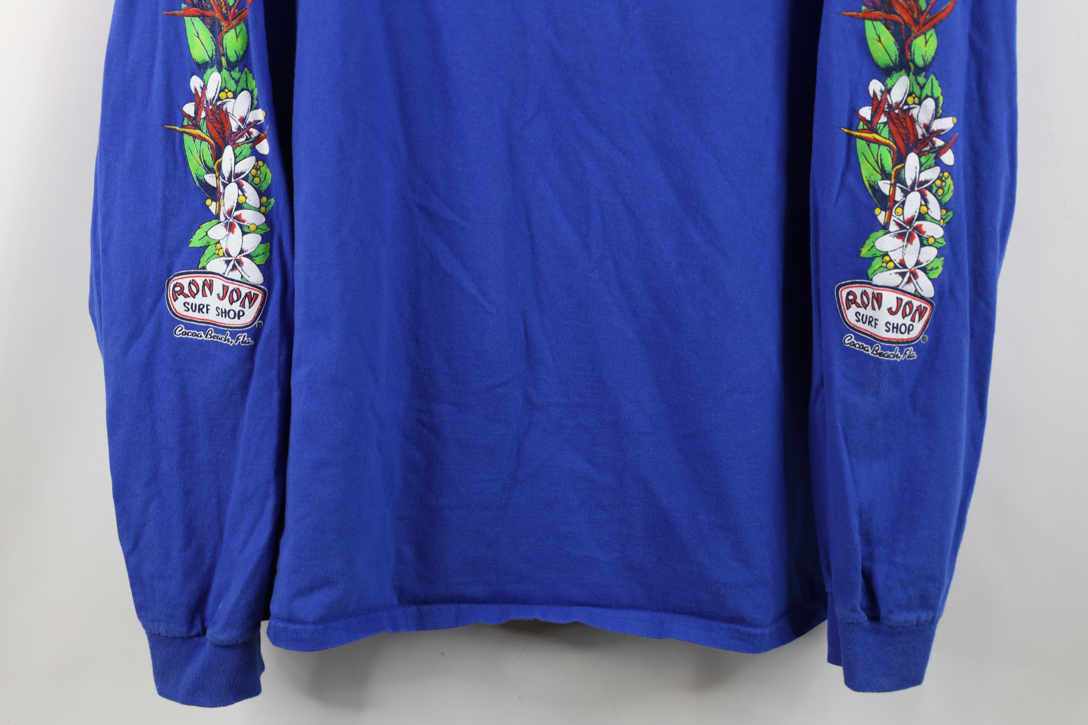 Hanes Vintage Y2K Ron Jon Surf Shop Surfing Long Sleeve T-Shirt Size US XL / EU 56 / 4 - 3 Thumbnail