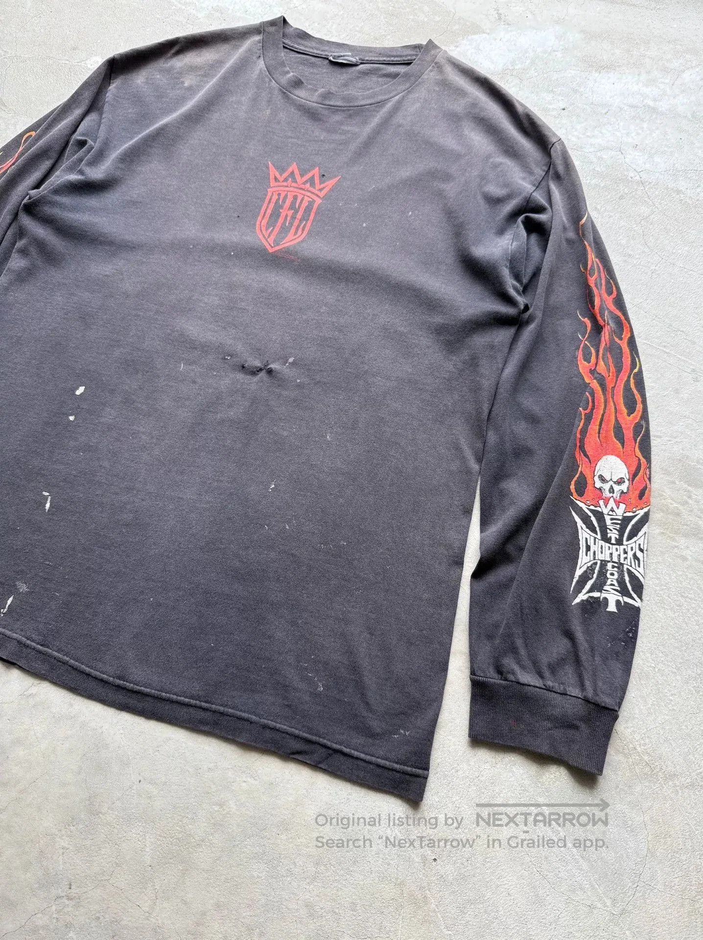 Vintage Vintage 00s West Coast Choppers Longsleeve Tee. Size US L / EU 52-54 / 3 - 2 Thumbnail