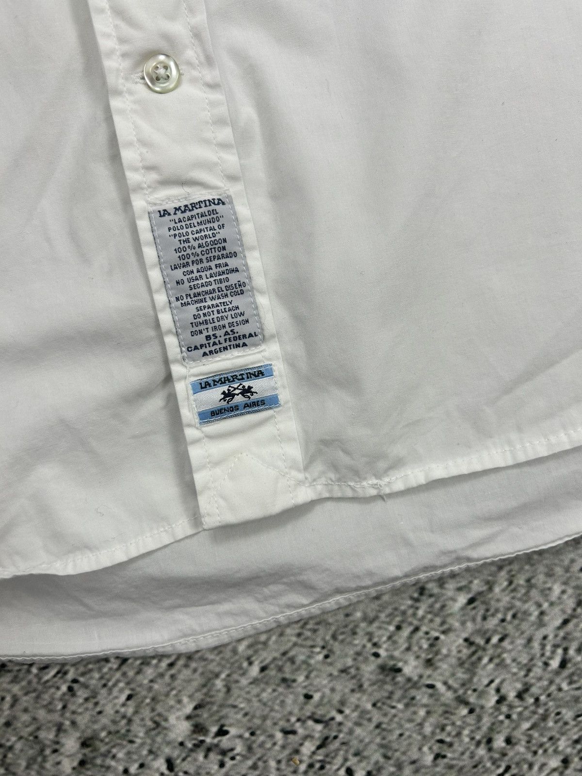 La Martina × Vintage La Martina shirt longsleeve white Chief Keef Polo Argentina Size US M / EU 48-50 / 2 - 4 Thumbnail
