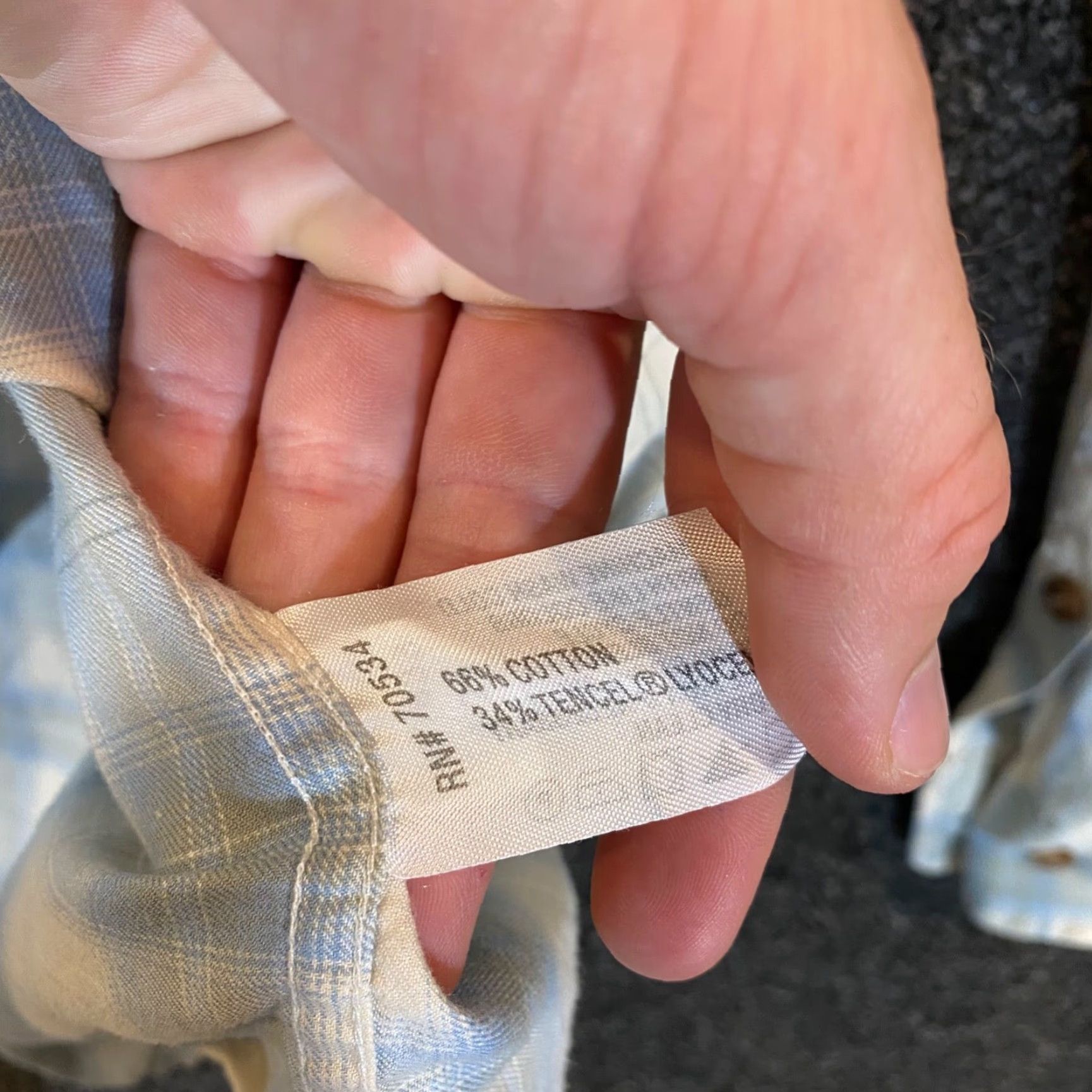 Orvis Orvis Shirt Large Blue White Plaid Button Up Outdoor Long Sleeve Tencel Mens Size US L / EU 52-54 / 3 - 7 Thumbnail