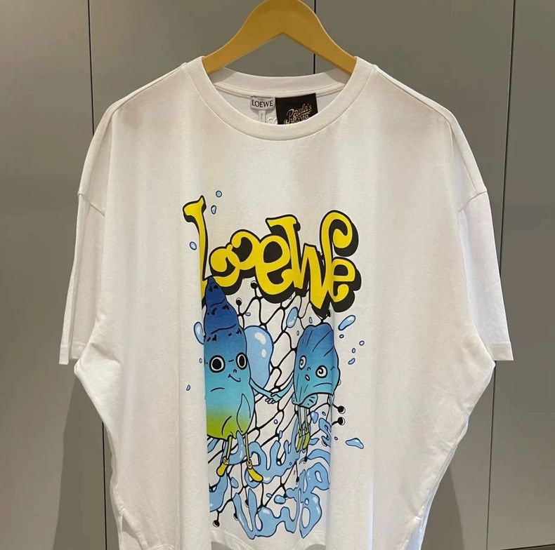 Loewe LOEWE Paula's Ibiza alphabet cartoon shell print short-sle Size XS / US 0-2 / IT 36-38 - 1 Thumbnail