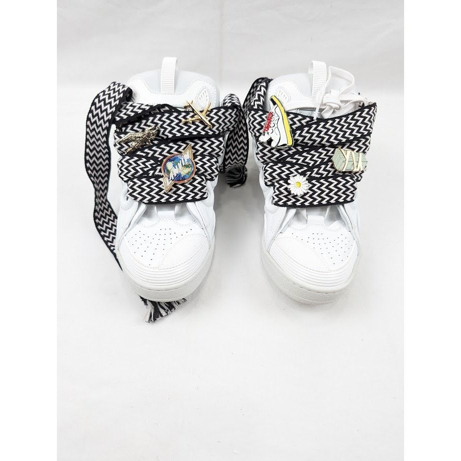Lanvin o1rshd1 Curb Sneakers in White/Black Size US 10 / EU 43 - 15 Thumbnail