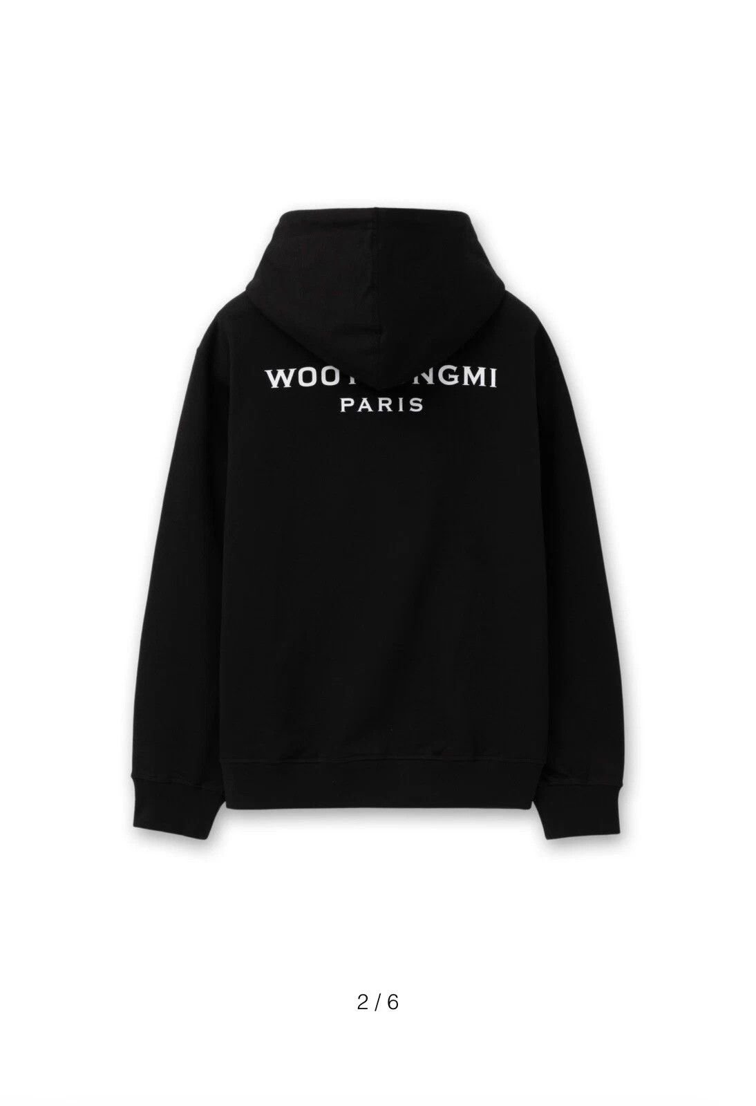 Wooyoungmi Wooyoungmi Paris Logo Hoodie - Black (Tagged XXS / KR 44) Size US XS / EU 42 / 0 - 2 Thumbnail
