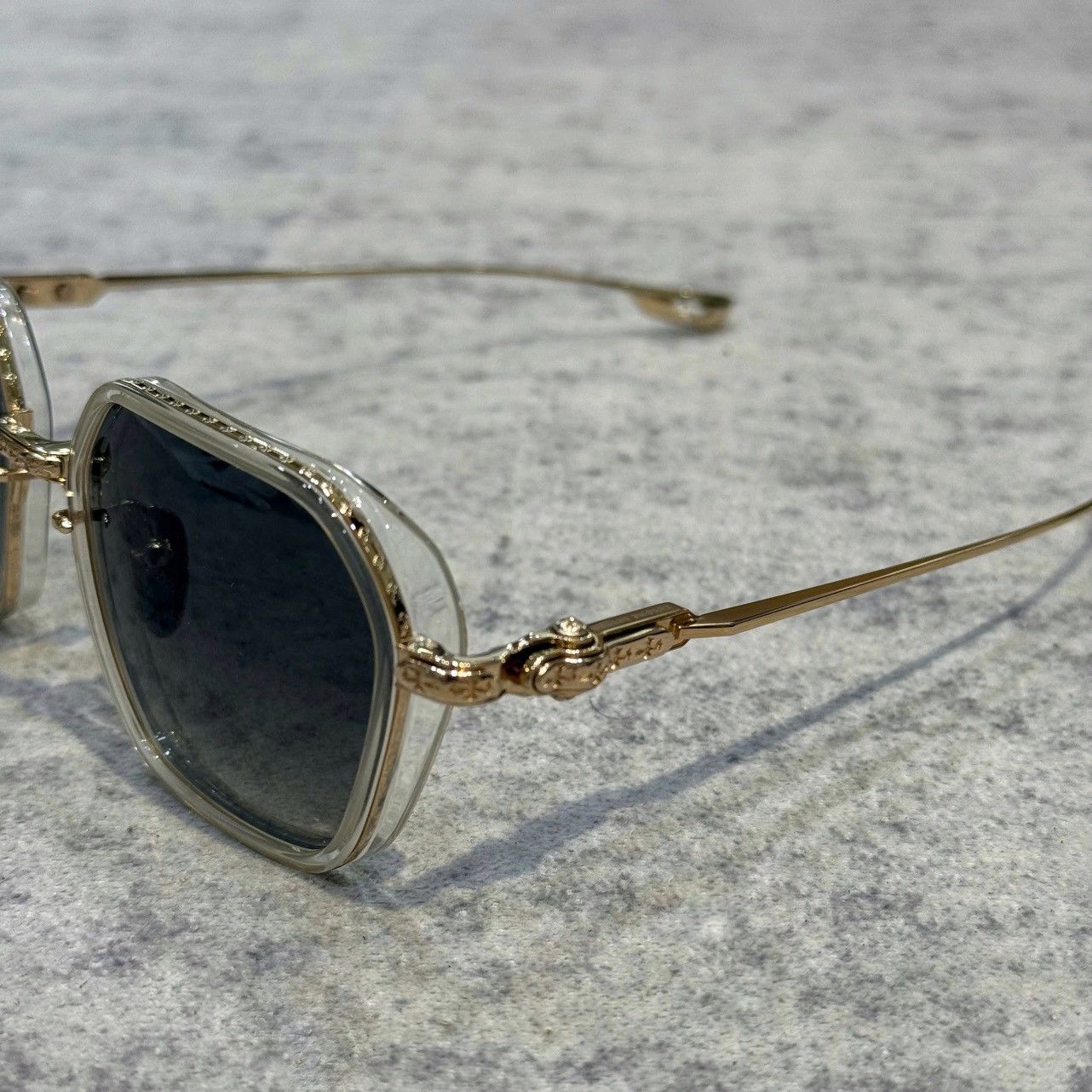 Chrome Hearts CHROME HEARTS DANGER ZONE CRYSTAL/GOLD PLATED Size ONE SIZE - 2 Thumbnail
