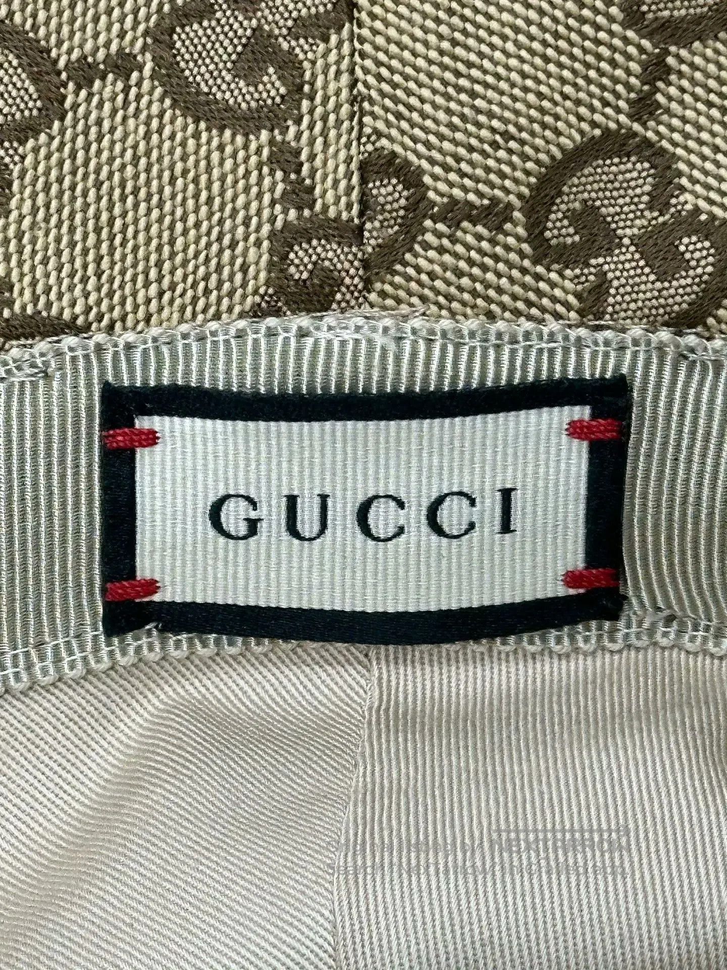 Gucci Guicci Brown Double G Logo Embroidered Fisherman's Hat| Size ONE SIZE - 3 Thumbnail