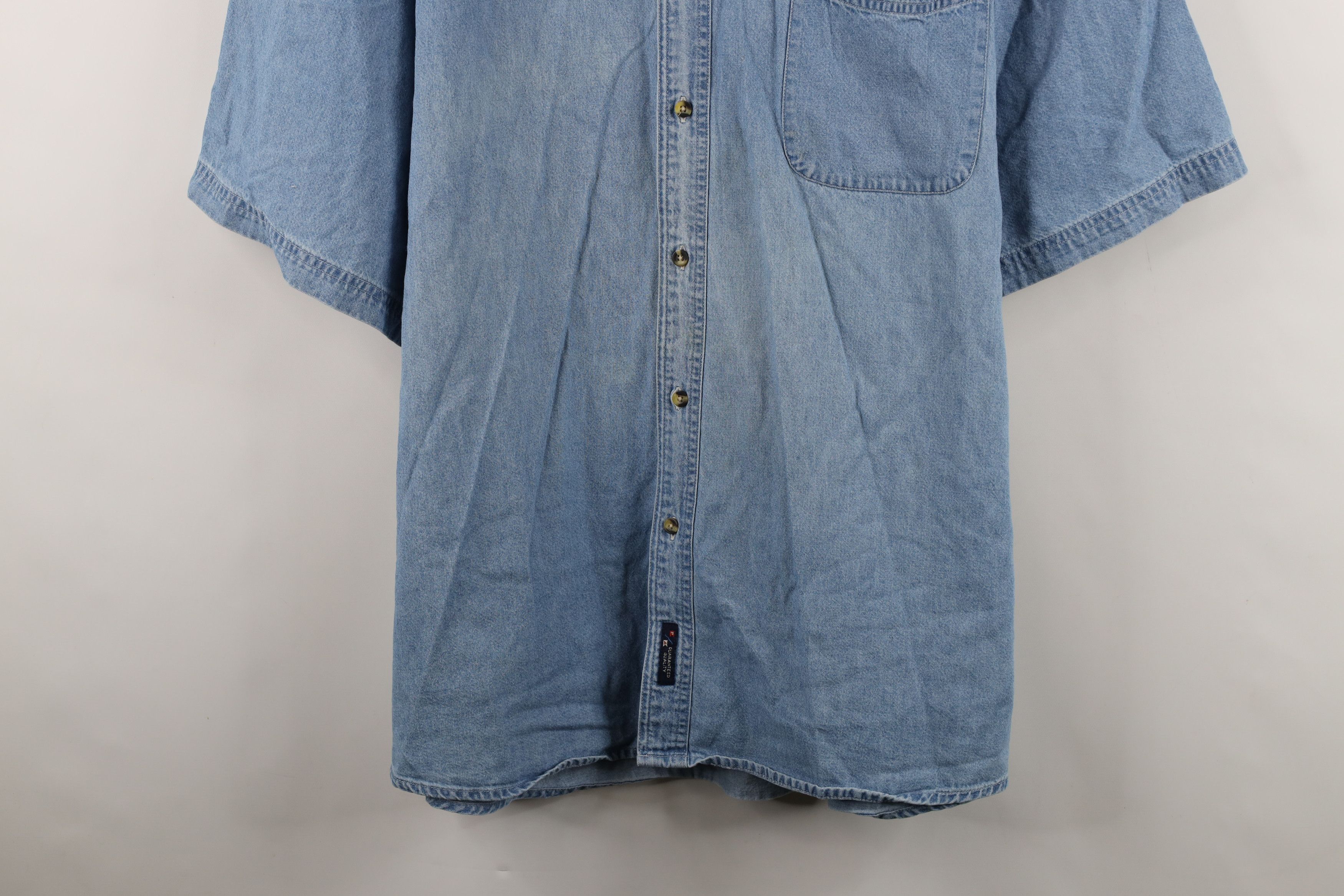 Vintage Vintage Y2K American Festival Denim Jean Button Down Shirt Size US XXL / EU 58 / 5 - 3 Thumbnail