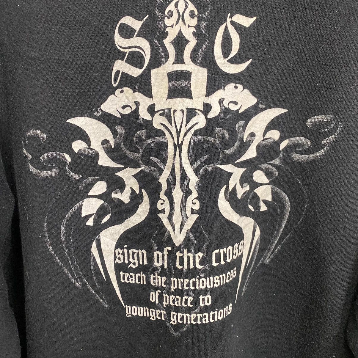 Japanese Brand HILL CROP SIGN OF THE CROSS SWEATSHIRT Size US L / EU 52-54 / 3 - 6 Thumbnail