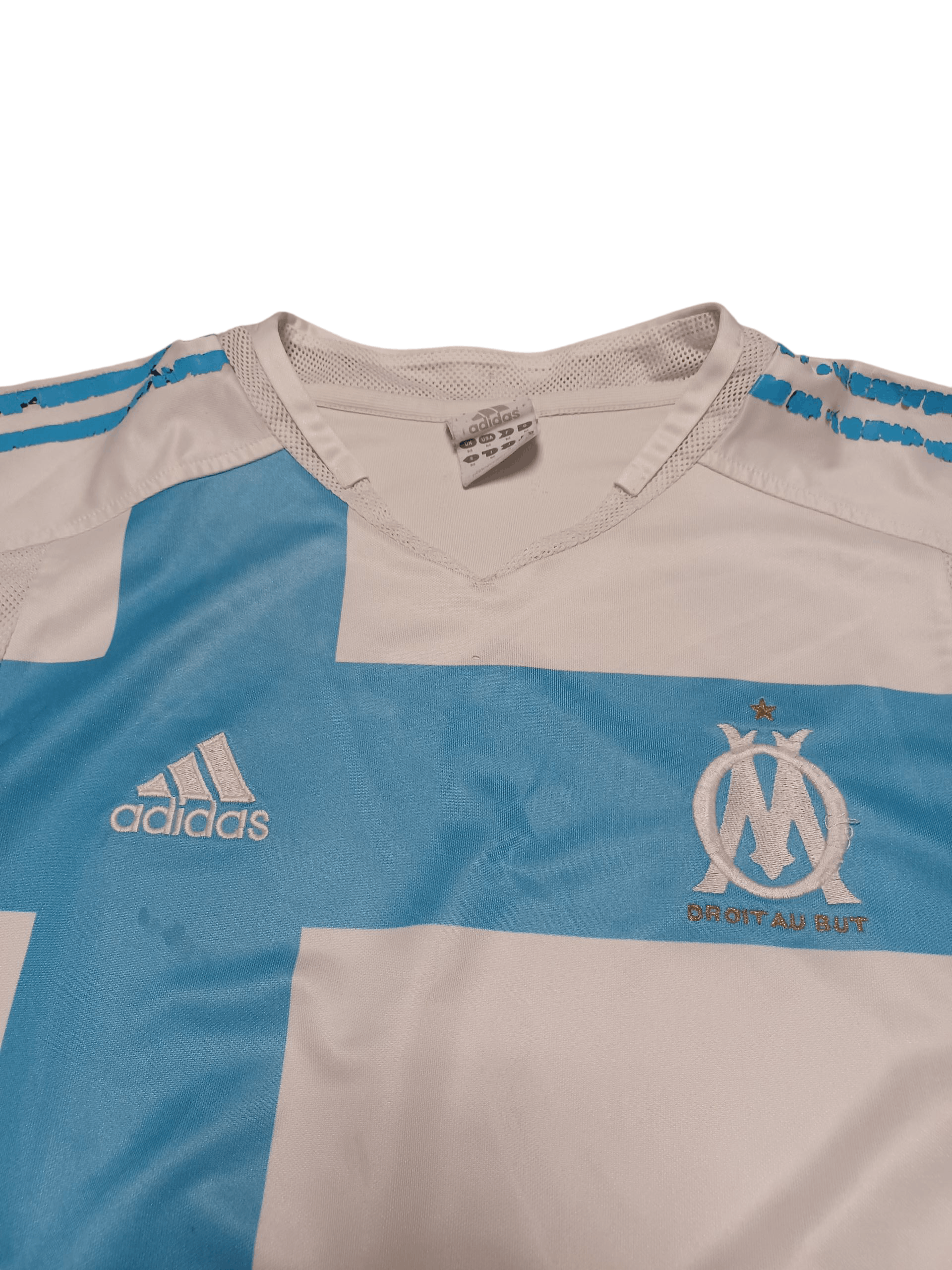 Adidas OLYMPIQUE MARSEILLE ADIDAS VINTAGE 2004 SOCCER JERSEY Size US M / EU 48-50 / 2 - 2 Thumbnail