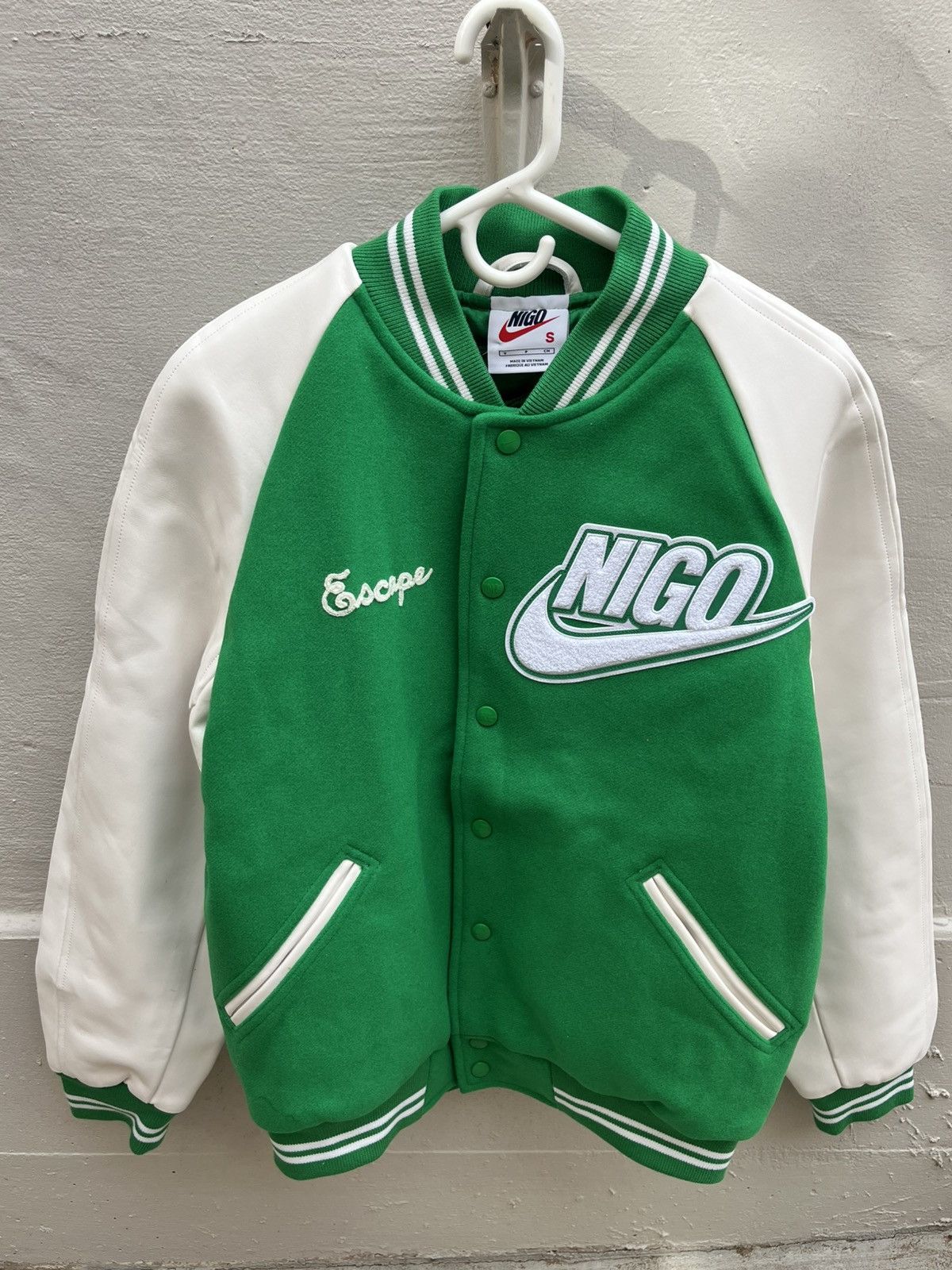Nike x Nigo NRG Varsity Wool Jacket FV5670-310 Men's Size S