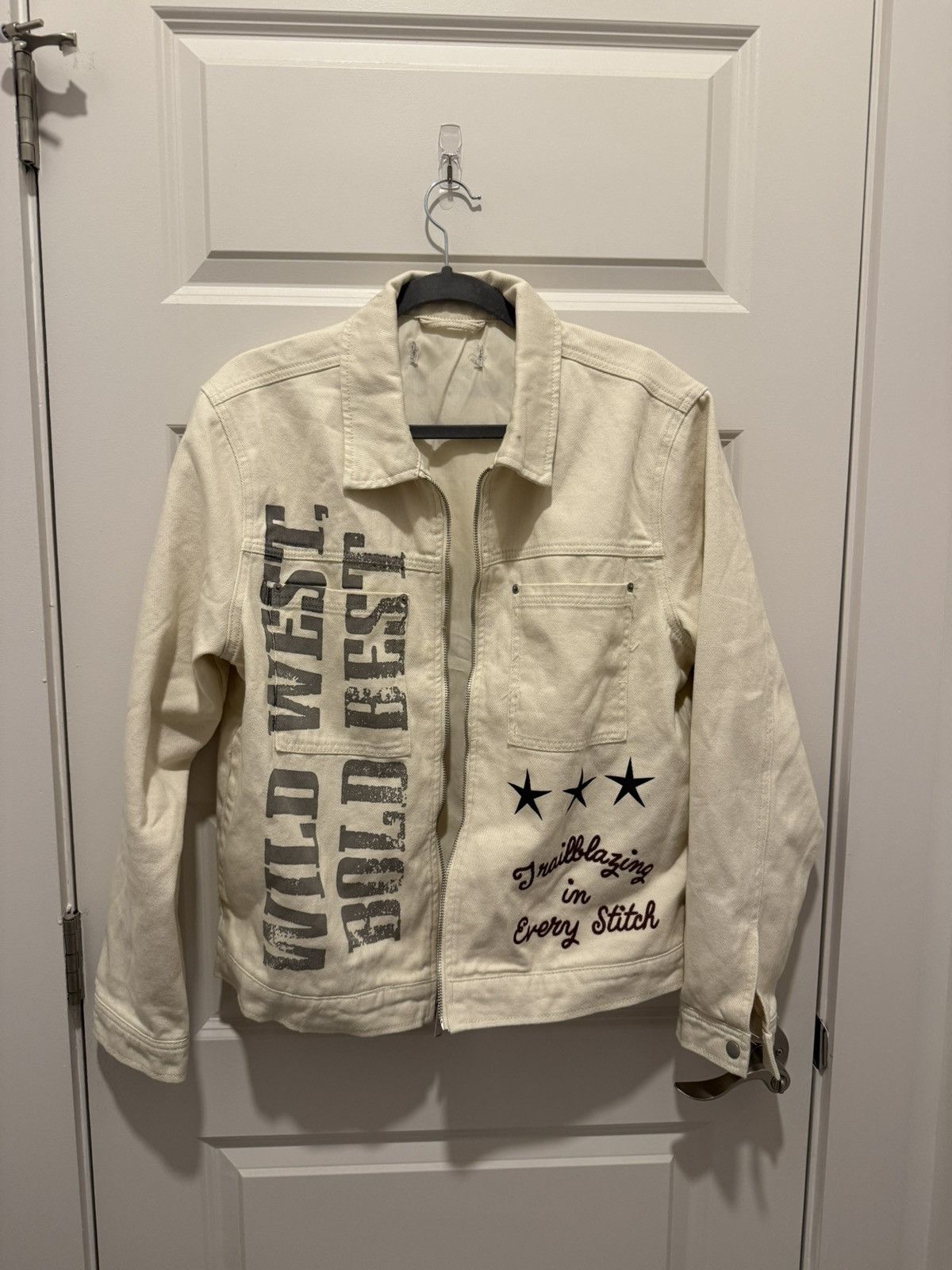 Vintage Vintage Cowboy Graphic Denim Jacket Size US M / EU 48-50 / 2 - 1 Thumbnail