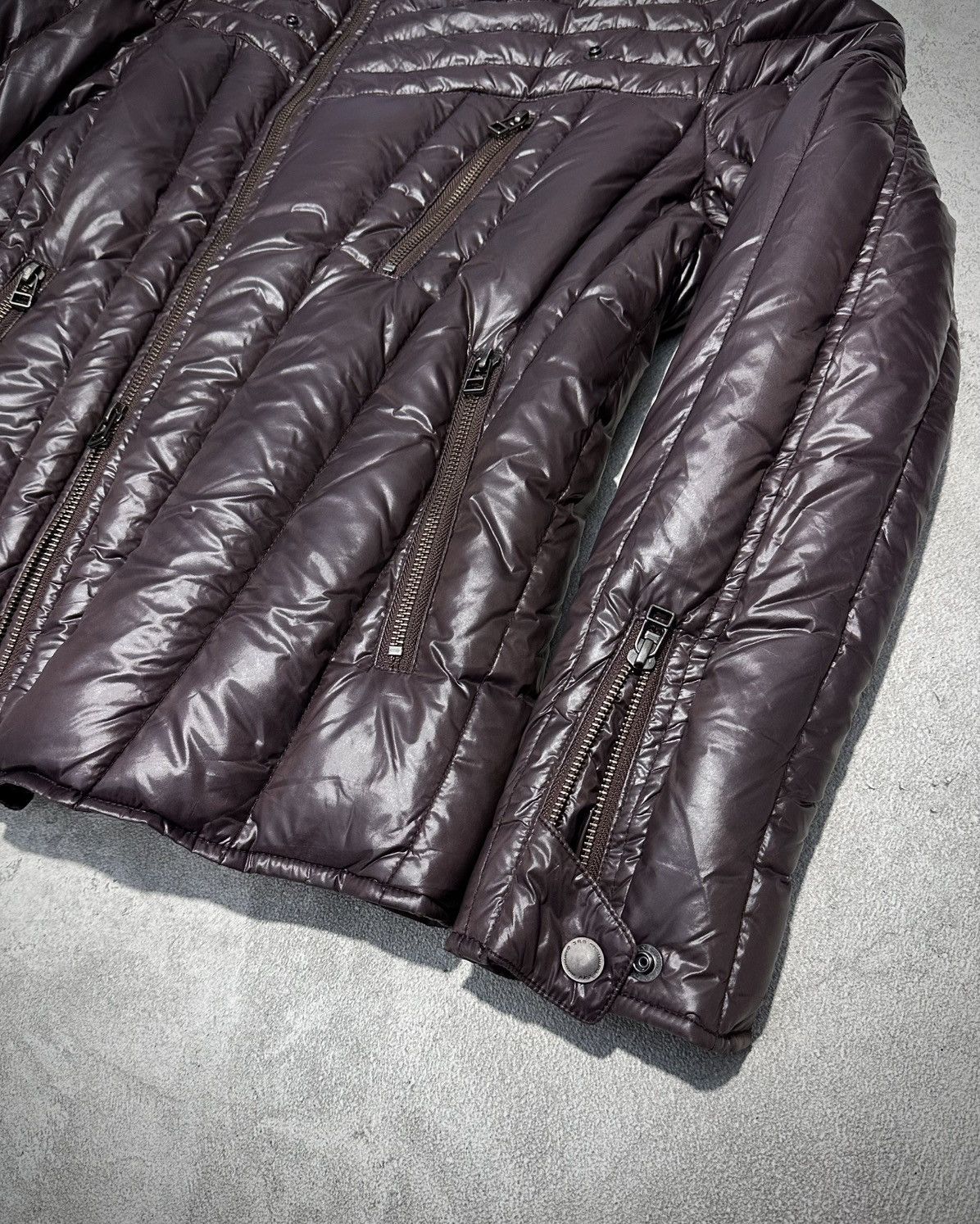 Japanese Brand ABX Fur Neck Rider Down Jacket Size US M / EU 48-50 / 2 - 3 Thumbnail