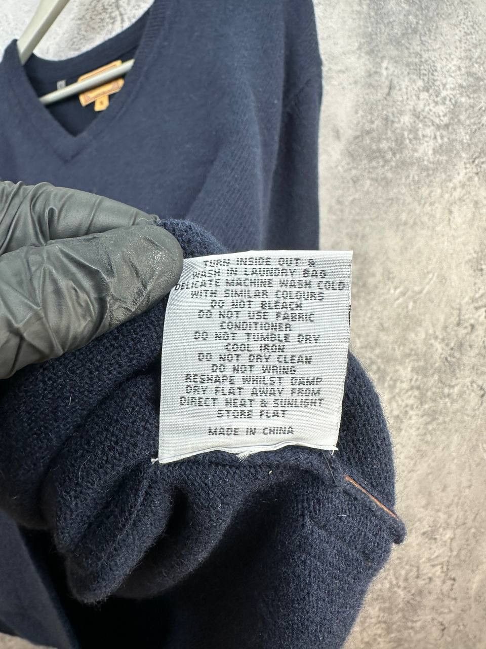 Other Schoffel V-Neck Lambswool Sweater Navy Jumper Long Sleeve Size US XL / EU 56 / 4 - 11 Thumbnail