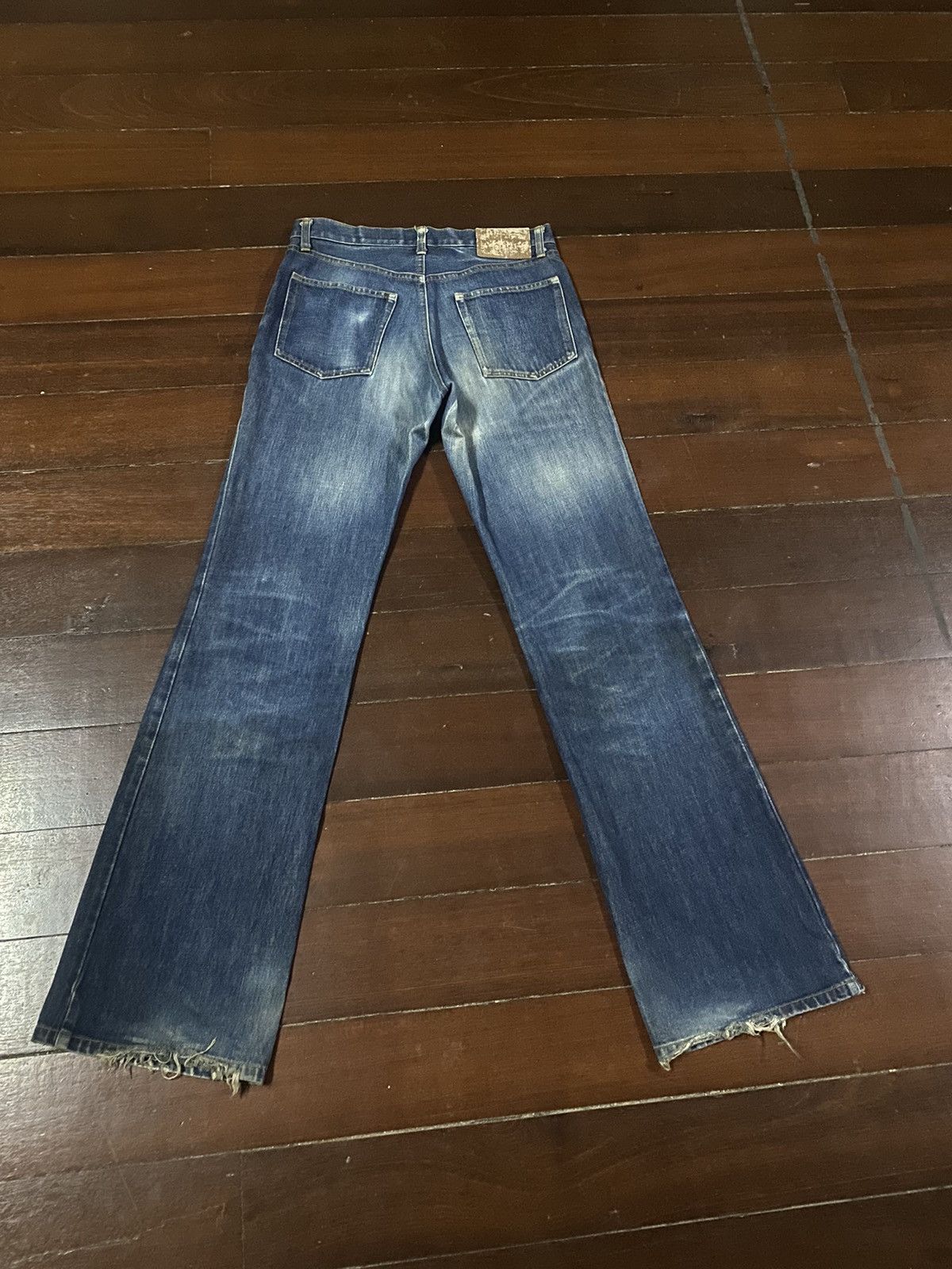 Yohji Yamamoto Vintage INED Homme BY Yohji Yamamoto BOOT CUT Distressed Size US 32 / EU 48 - 9 Thumbnail