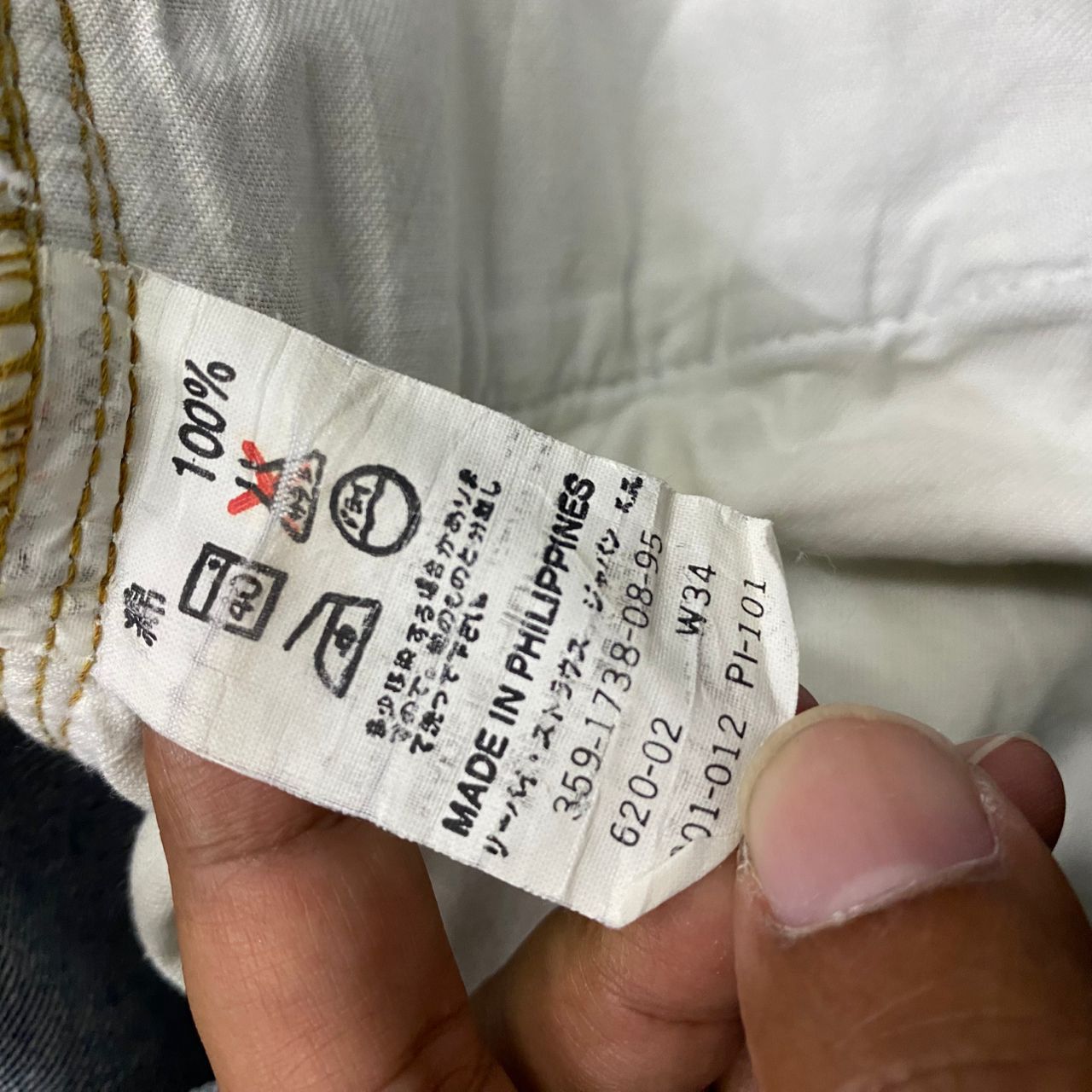 Levi's 💥Vintage 90s Levis Distressed Denim Kurt Cobain Style Size US 34 / EU 50 - 18 Thumbnail