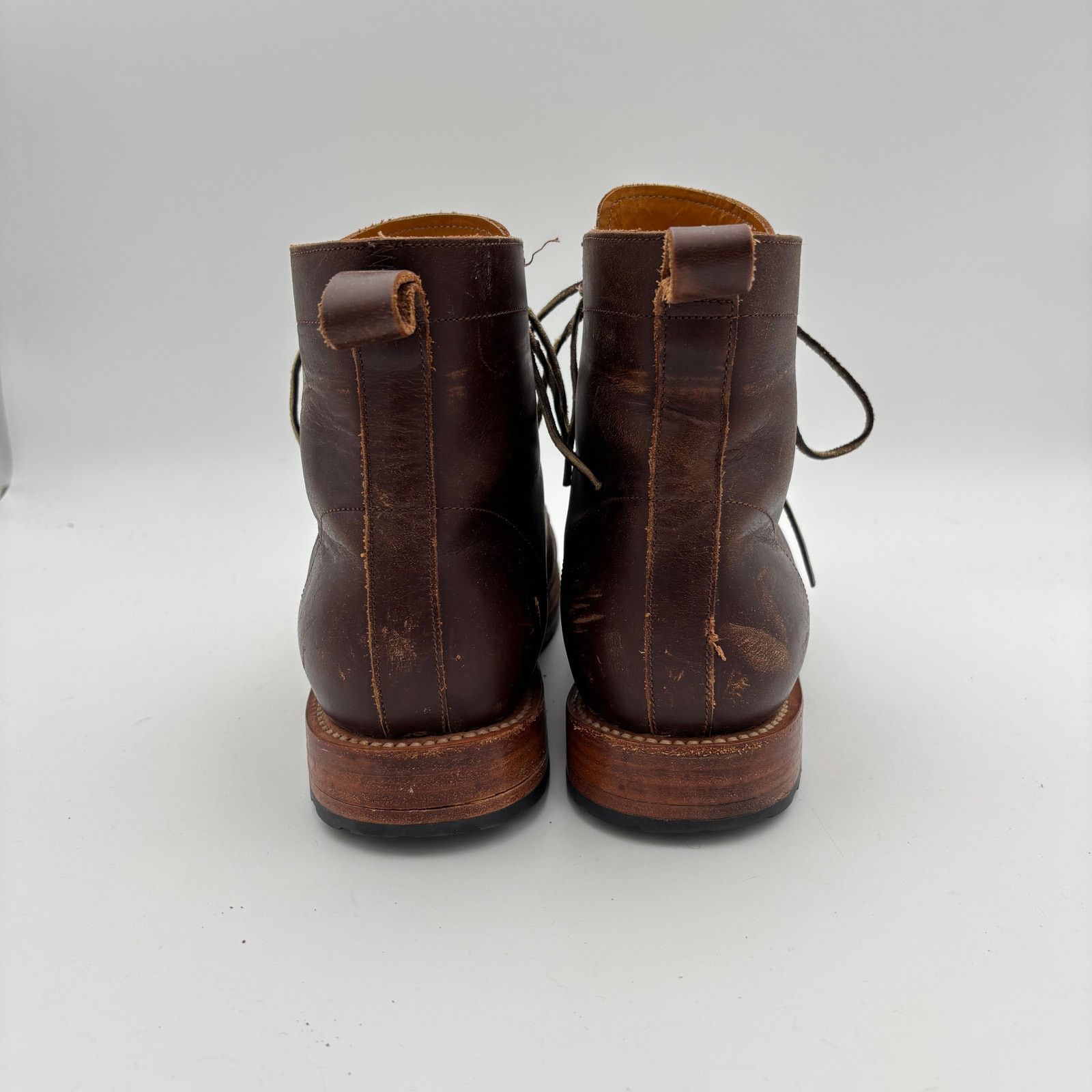 2120 Handcrafted 2120 Detroit Boot Leather Lace Up Work Boots Men's 10 Size US 10 / EU 43 - 4 Thumbnail