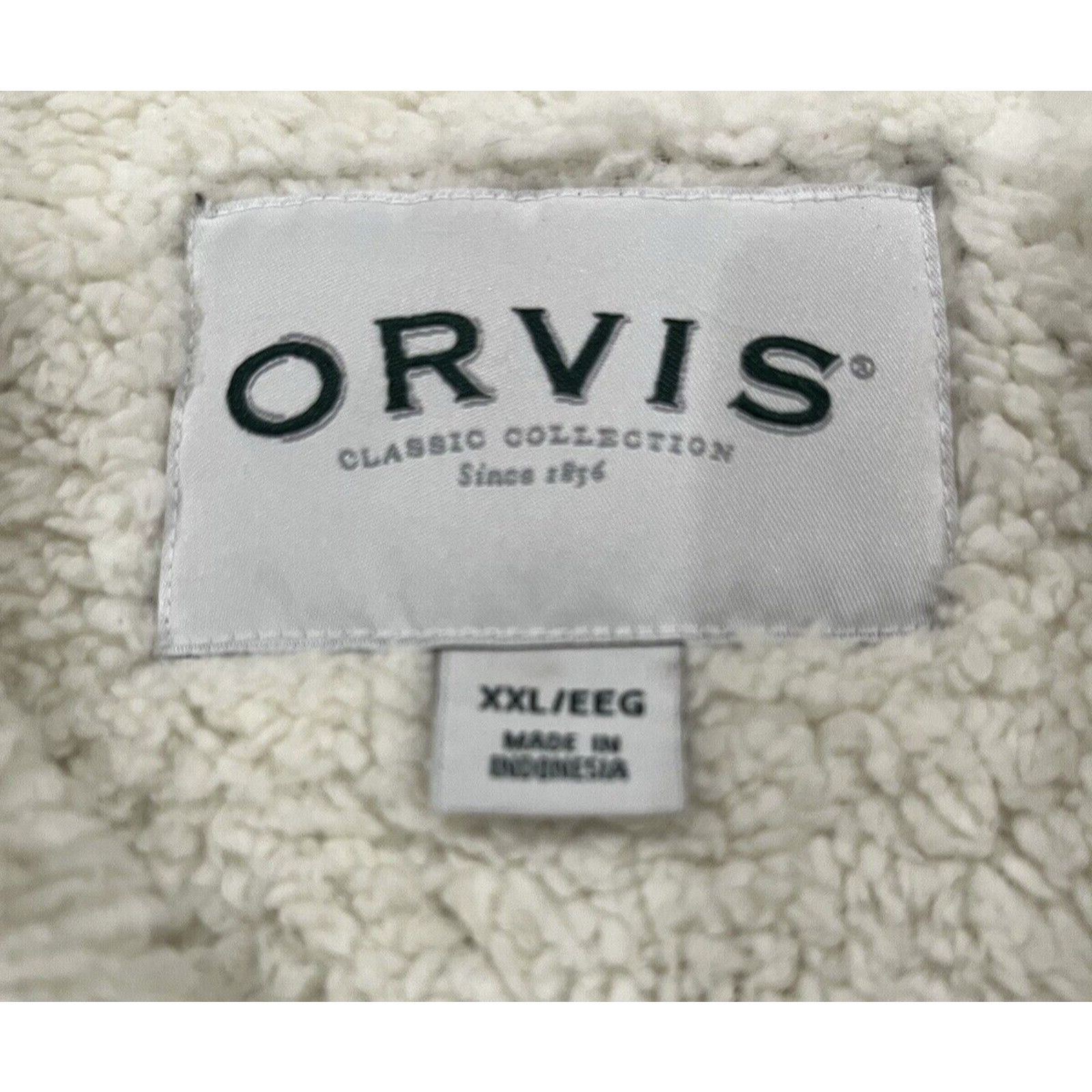 Orvis Orvis Men's Size 2XL Pullover Sweater Sherpa Lined Gray Size US XXL / EU 58 / 5 - 9 Thumbnail